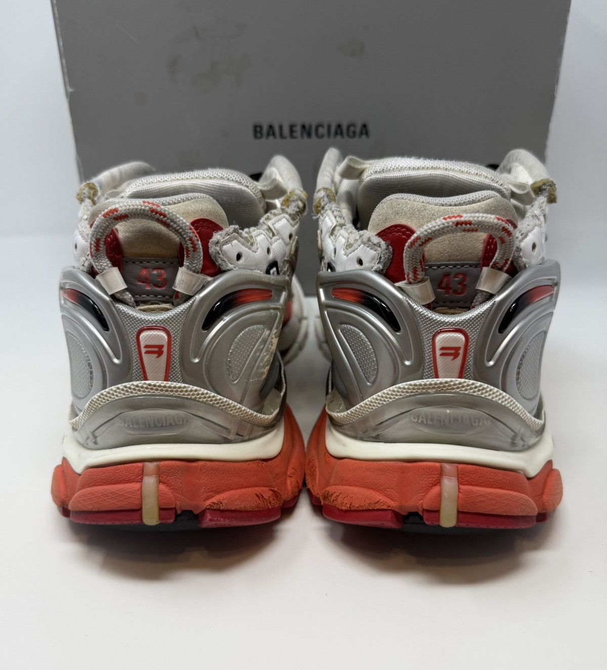 Balenciaga Balenciaga Runner Sneaker White/Red/Black New Season Size US 10 / EU 43 - 5 Thumbnail