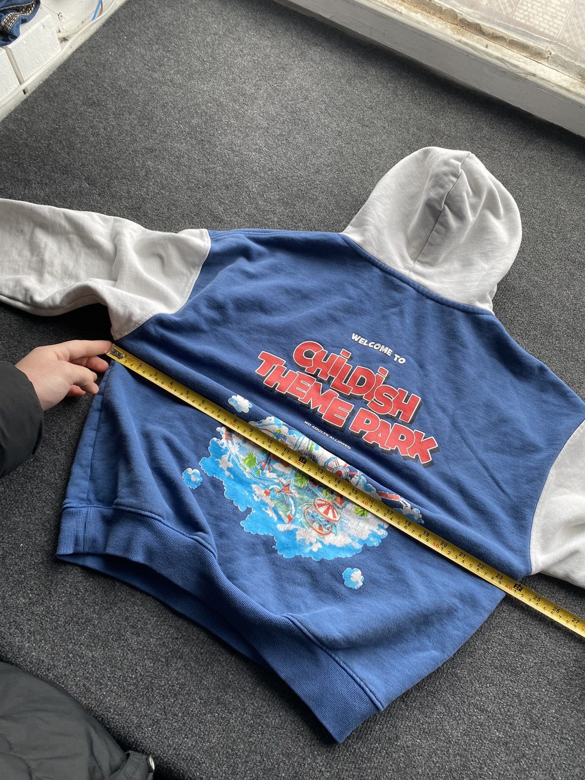 Other 🔥Childish Theme park blue oversized hoodie mens s Size US S / EU 44-46 / 1 - 4 Thumbnail