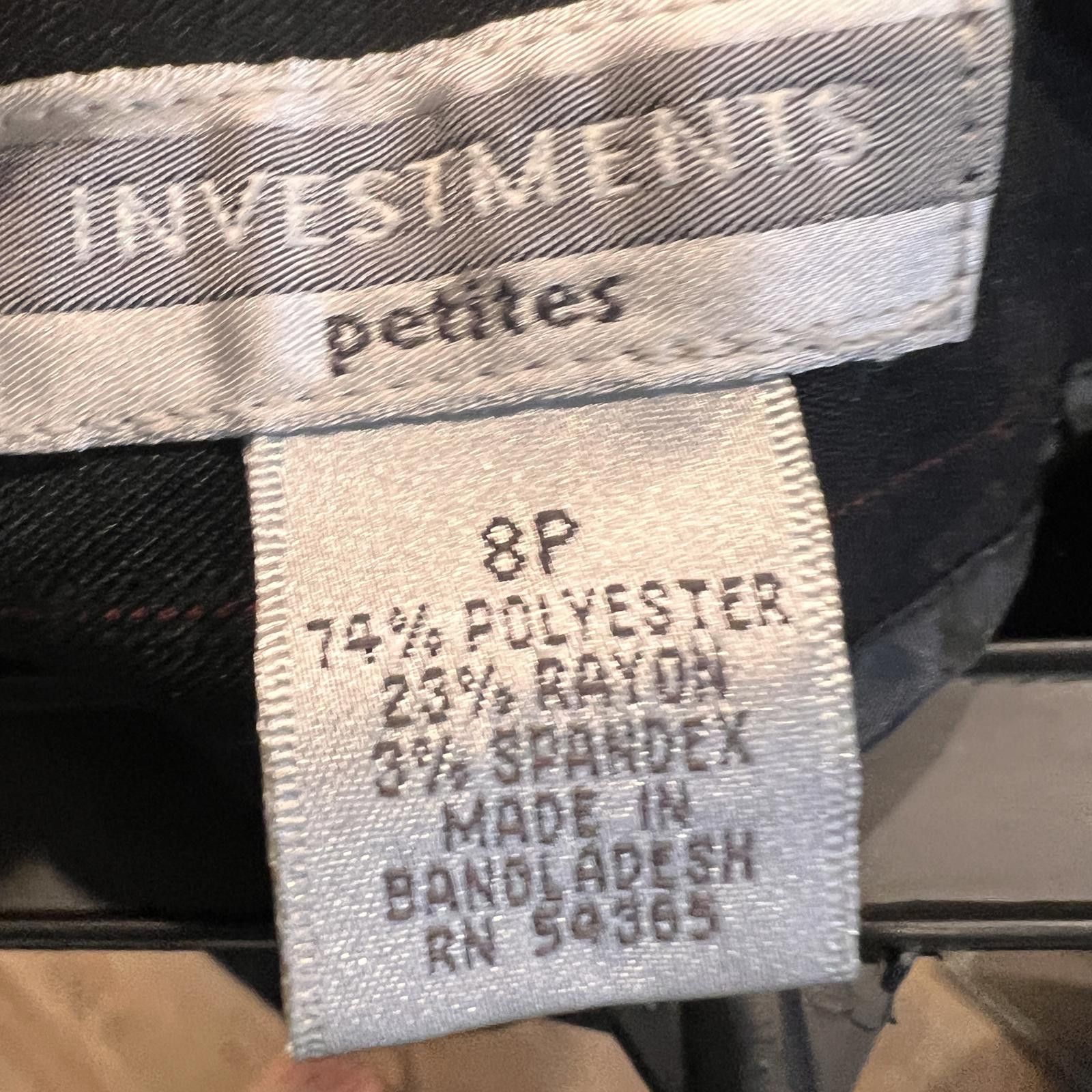Other Woman’s Investments Black Pinstripe Dress Pants Size 30" / US 8 / IT 44 - 4 Thumbnail