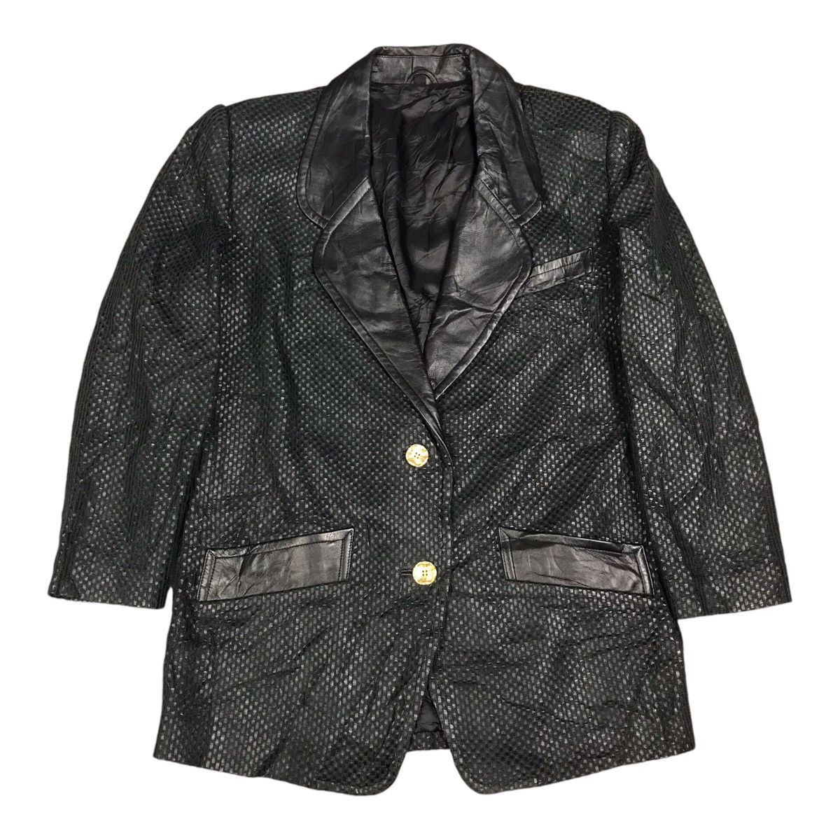 If Six Was Nine × Japanese Brand LEATHER BLAZER COAT JAPAN DESIGN Size US S / EU 44-46 / 1 - 1 Thumbnail