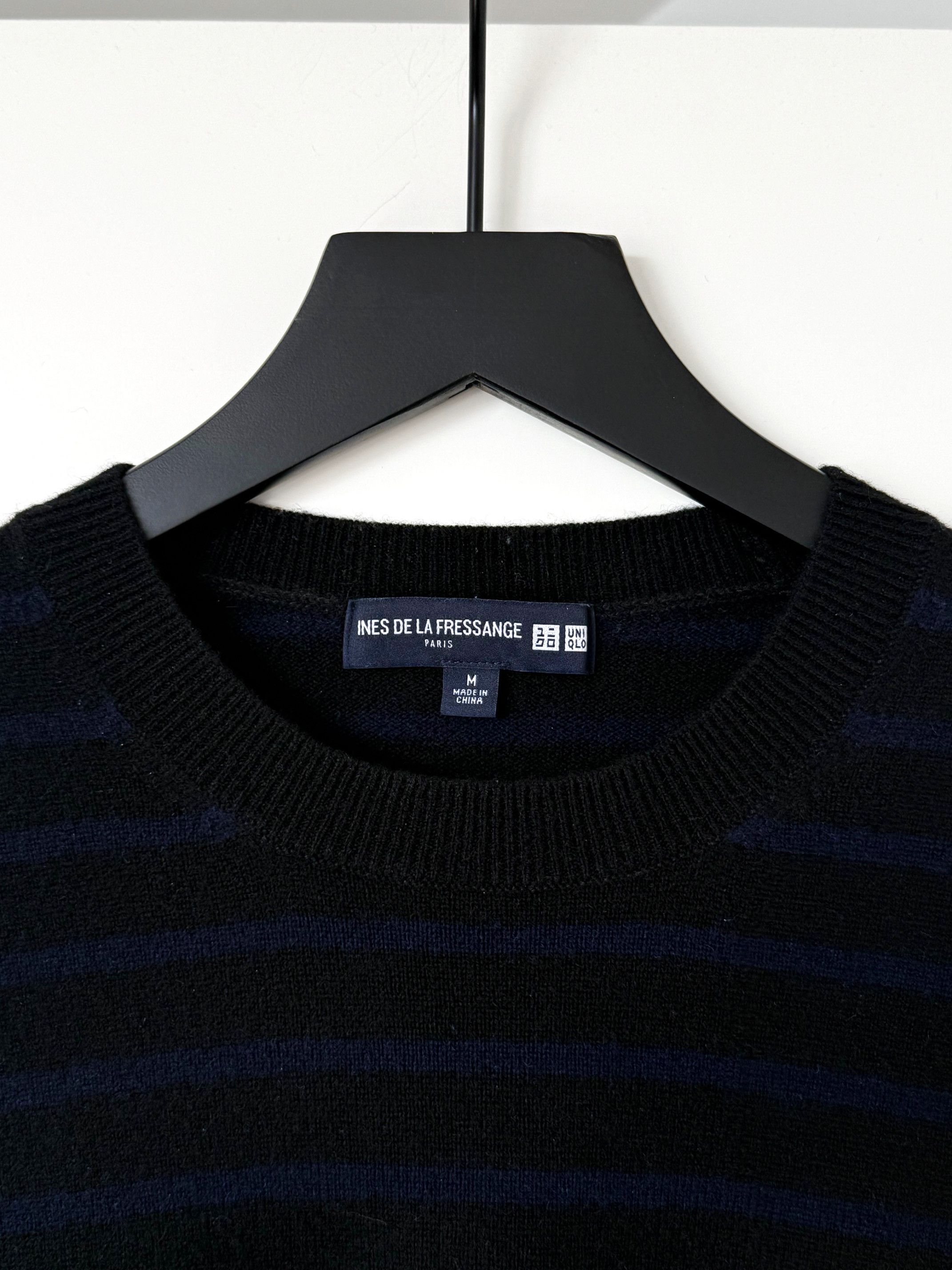 Uniqlo Uniqlo x Ines de La Fressange Cashmere Blue Striped Knit Size US M / EU 48-50 / 2 - 3 Thumbnail