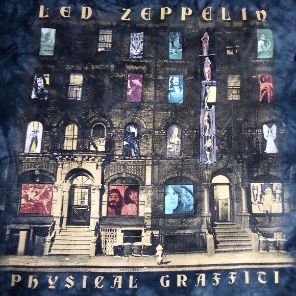 Liquid Blue Vintage Y2K Liquid Blue Physical Graffiti Tie Dye T-Shirt Size US XL / EU 56 / 4 - 1 Thumbnail