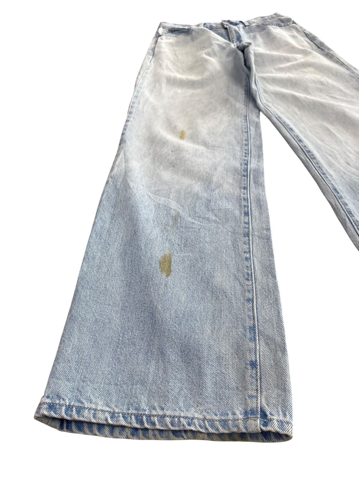 Uniqlo Uniqlo Brand Blue Faded Wash Style Loose Jeans Size US 27 - 7 Thumbnail