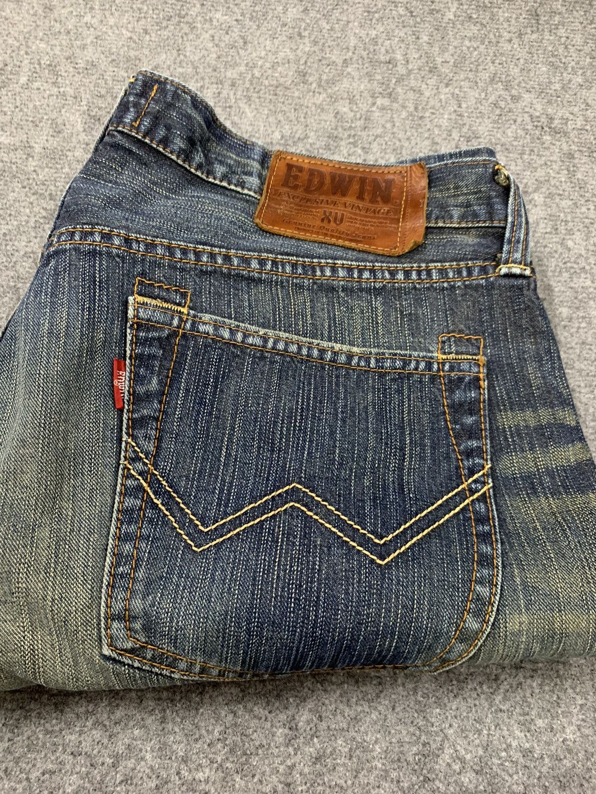 Edwin Distressed Edwin XV vintage rusty denim. Size US 38 / EU 54 - 12 Thumbnail