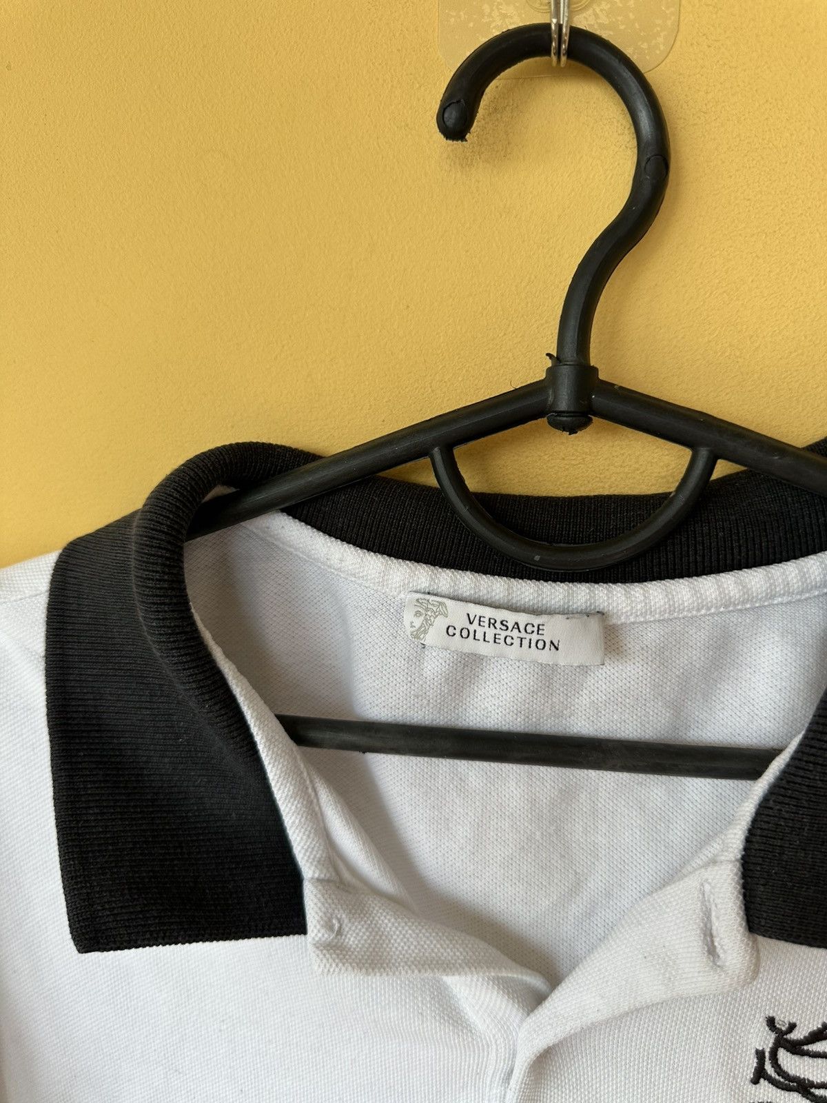 Versace Versace Collection Polo Mens Size L Big Logo MEDUSA White Size US L / EU 52-54 / 3 - 3 Thumbnail