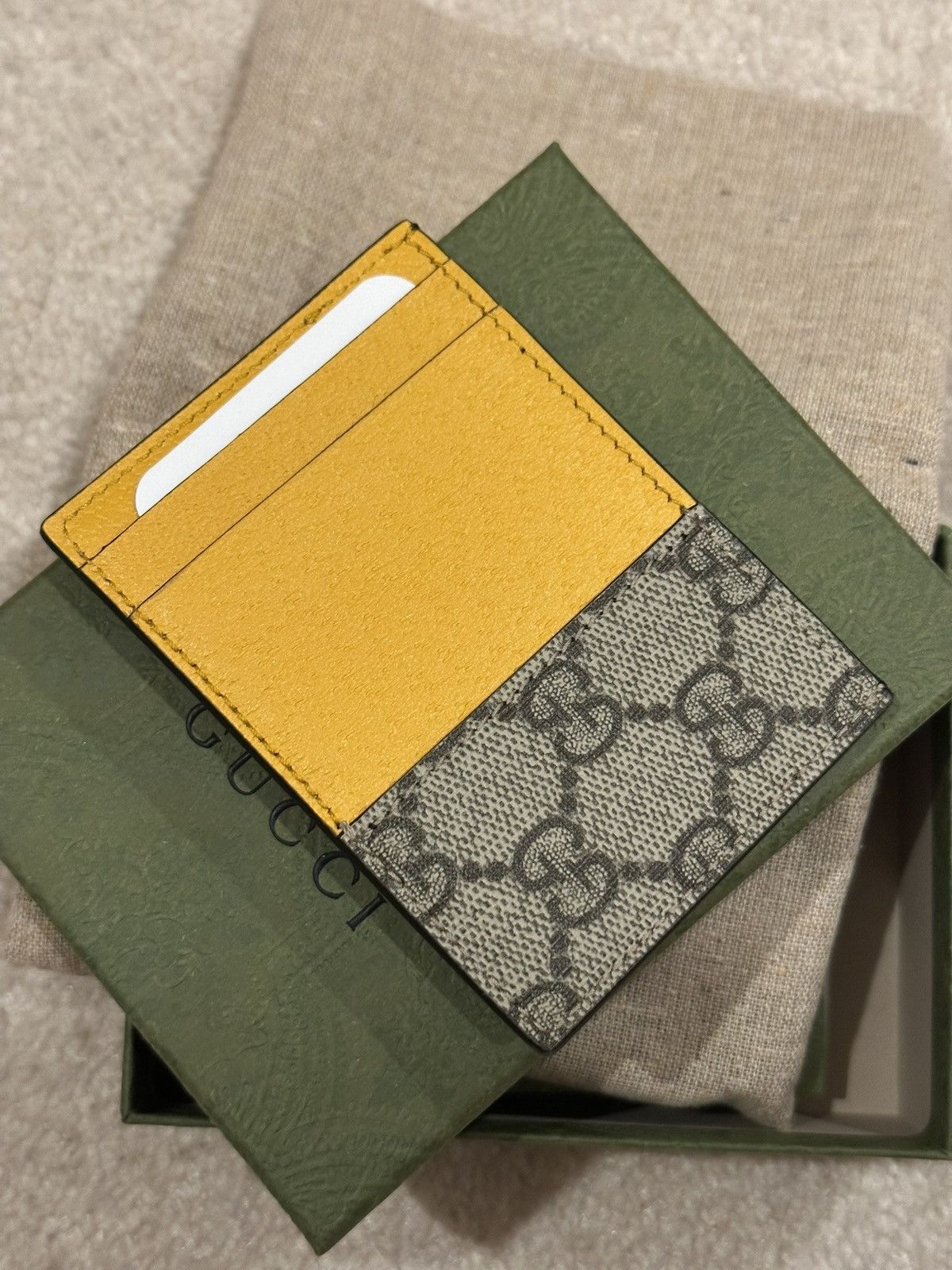 Gucci Gucci GG Supreme Canvas Tiger Card Holder Size ONE SIZE - 2 Thumbnail