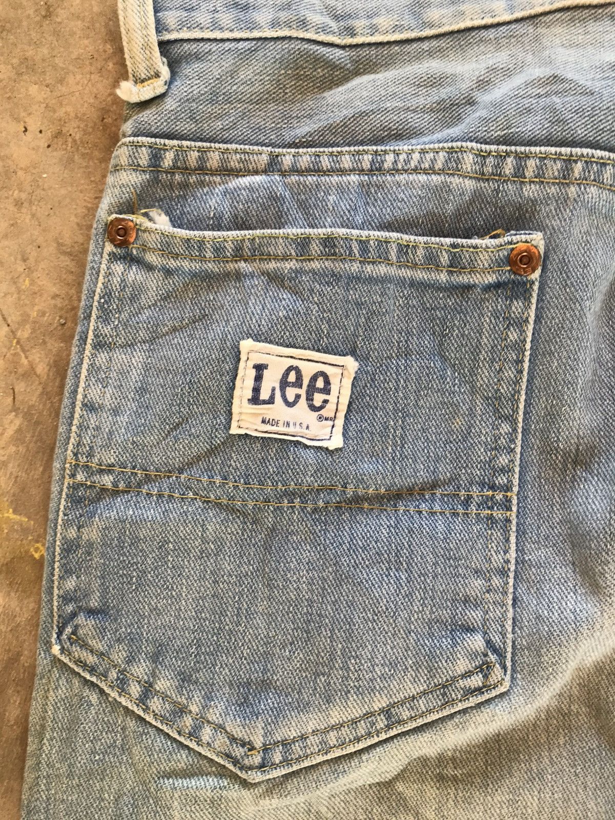 Lee VINTAGE 70s LEE 77 BOSS OF THE ROAD Size US 30 / EU 46 - 13 Thumbnail