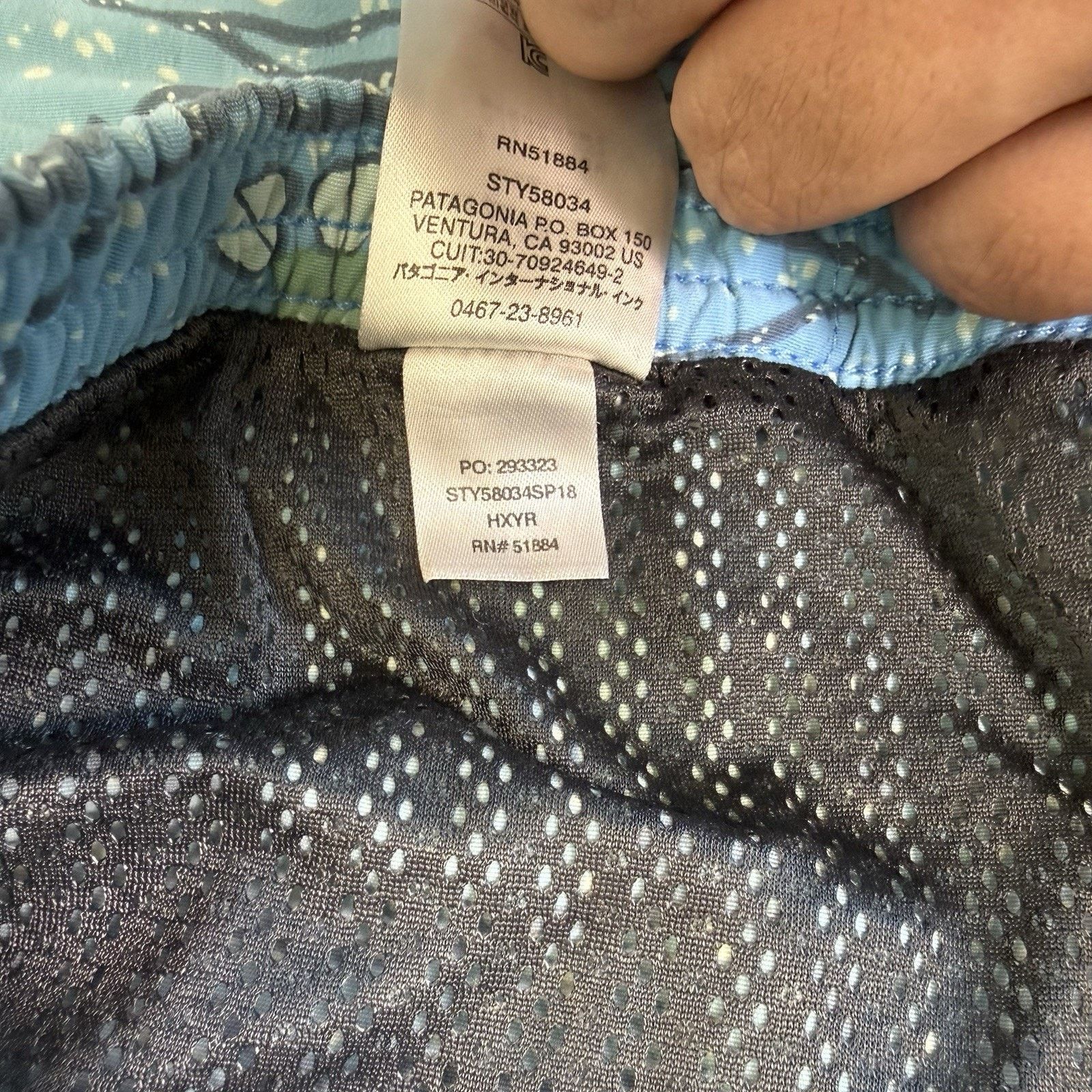 Patagonia Patagonia Baggies Large Blue Lined Shorts Lined 6" Inseam Size US 34 / EU 50 - 6 Thumbnail