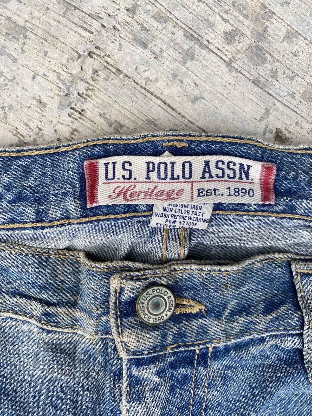 U.S. Polo Assn. Vintage U.S POLO ASSN. worker jeans Size US 32 / EU 48 - 11 Thumbnail