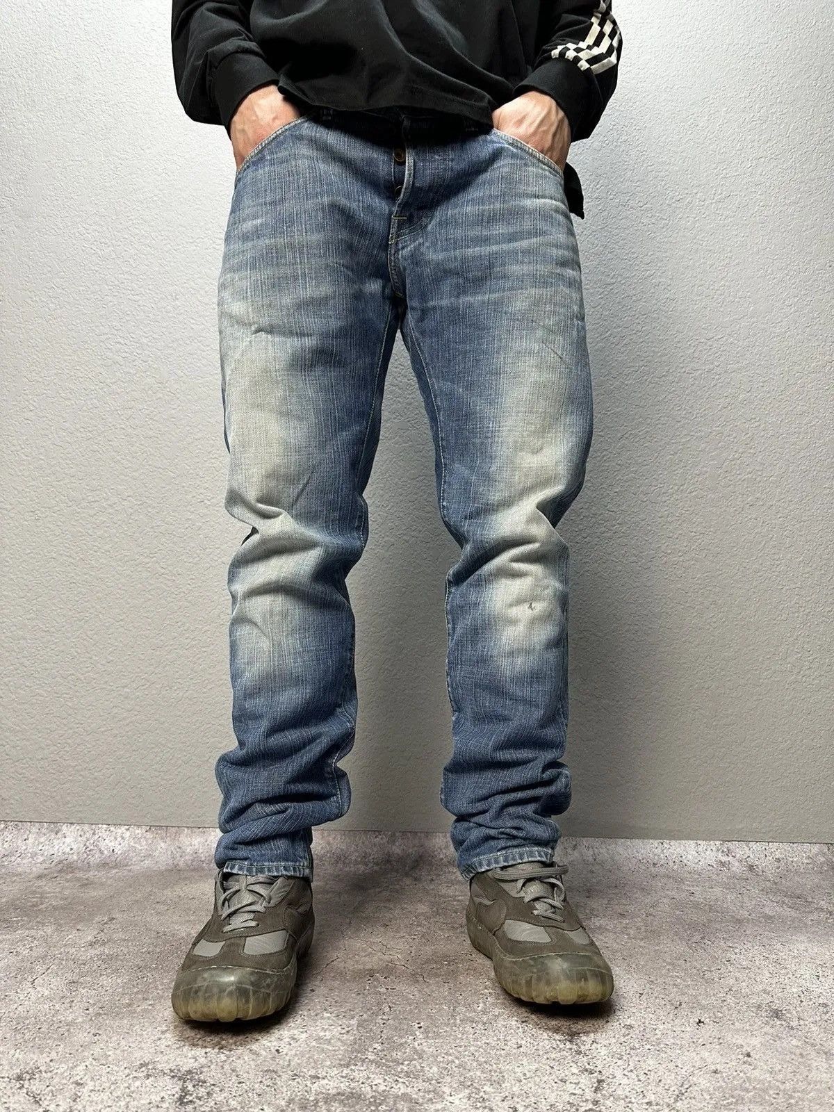 Edwin × Japanese Brand Vintage Edwin Light Wash Faded Denim Jeans Pants Japan W34 Size US 34 / EU 50 - 6 Thumbnail
