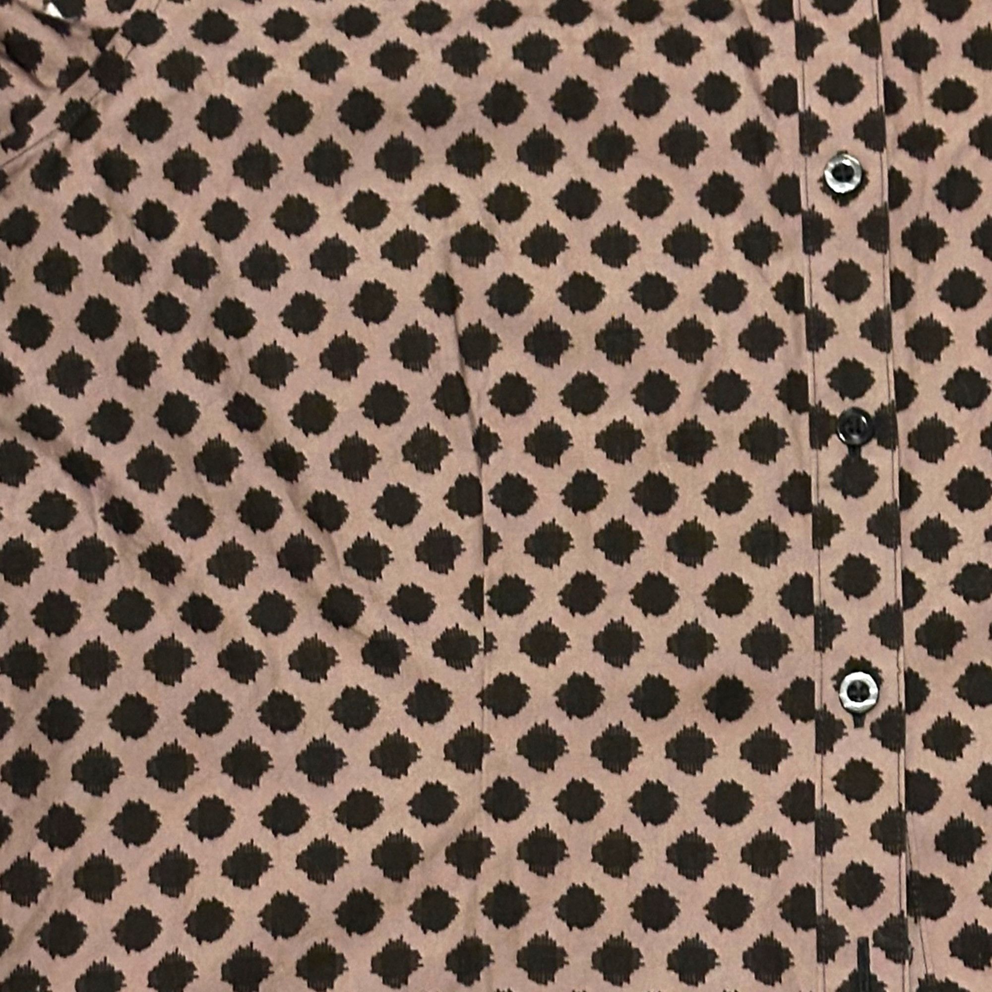 Chicos Chico's Ladies Taupe Black Wrinkle Resistant Cotton Fitted B Size XS / US 0-2 / IT 36-38 - 6 Thumbnail