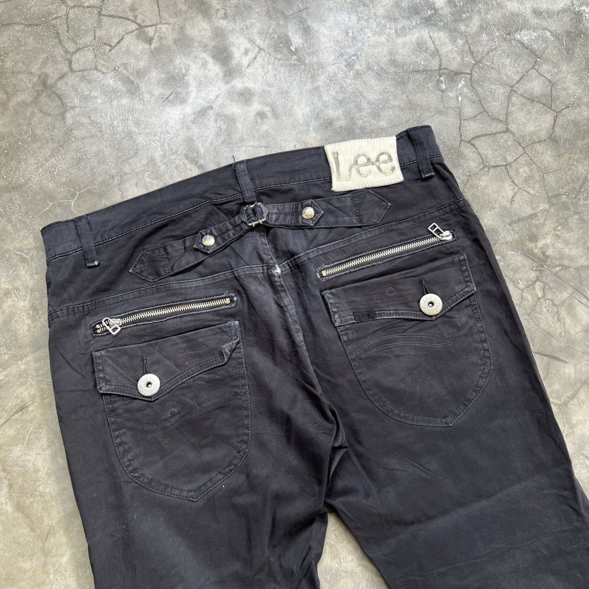 Lee 1990s Lee Cowboy Buckle Back multi zip Pants Size US 34 / EU 50 - 4 Thumbnail