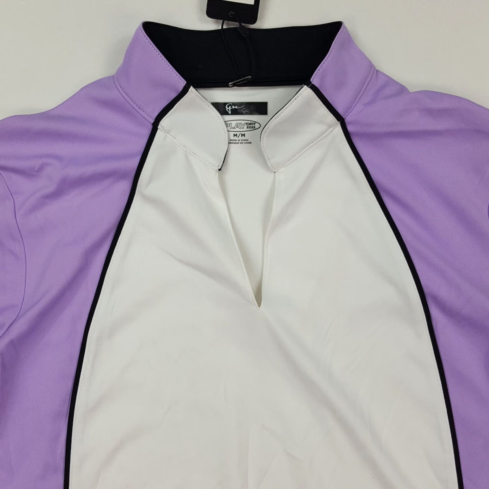 Vintage VINTAGE Greg Norman Golf Purple Polyester Women's Medium Lightweight Collar Polo Shirt Size M / US 6-8 / IT 42-44 - 2 Thumbnail