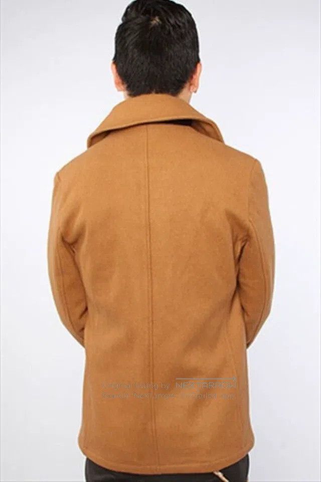 Schott Schott Ounce camel wool navy coat Size US XXL / EU 58 / 5 - 7 Thumbnail