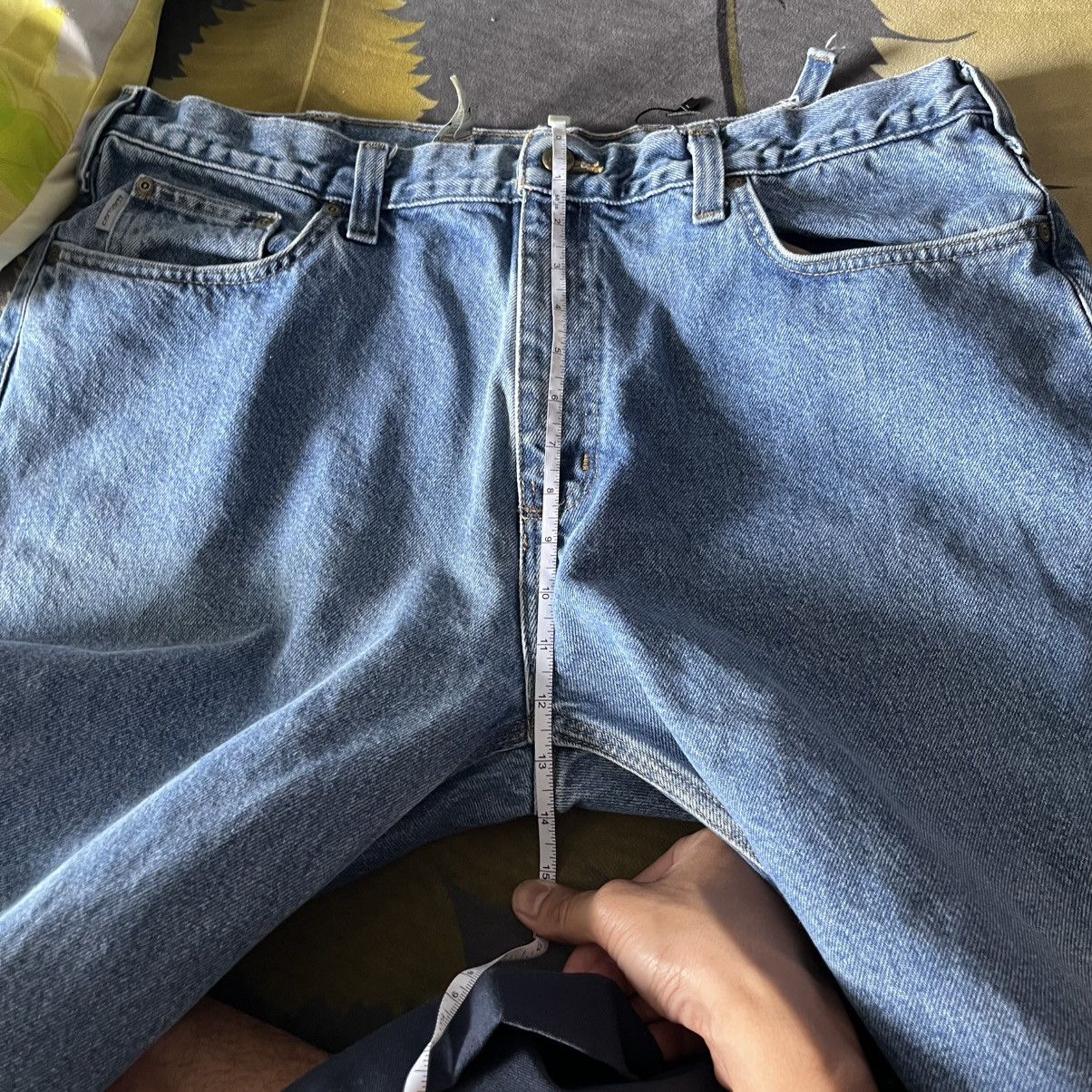 Carhartt × Vintage Vintage Carhartt Blue Denim Distressed Relaxed Fit Jeans Size US 38 / EU 54 - 11 Thumbnail