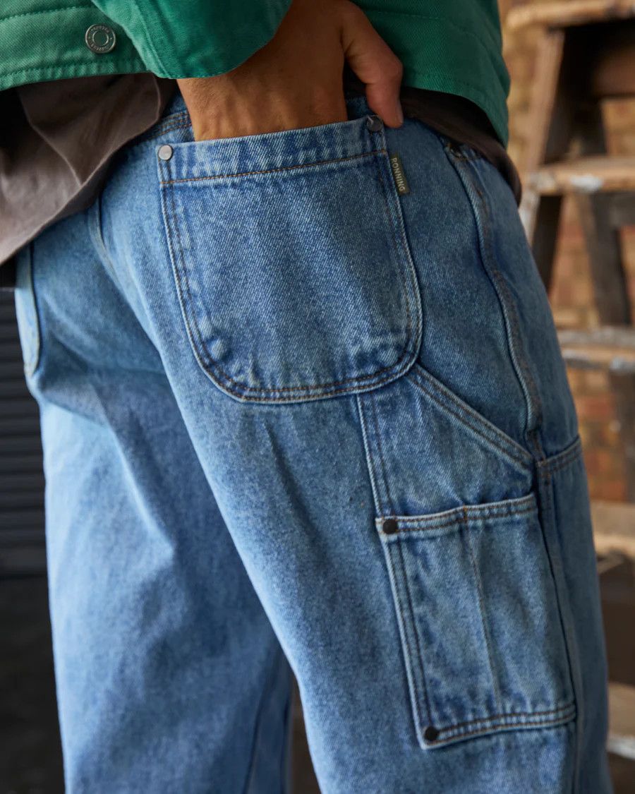 Ronning 💚 Ronning Carpenter Jeans Blue Denim NEW Size US 34 / EU 50 - 3 Thumbnail