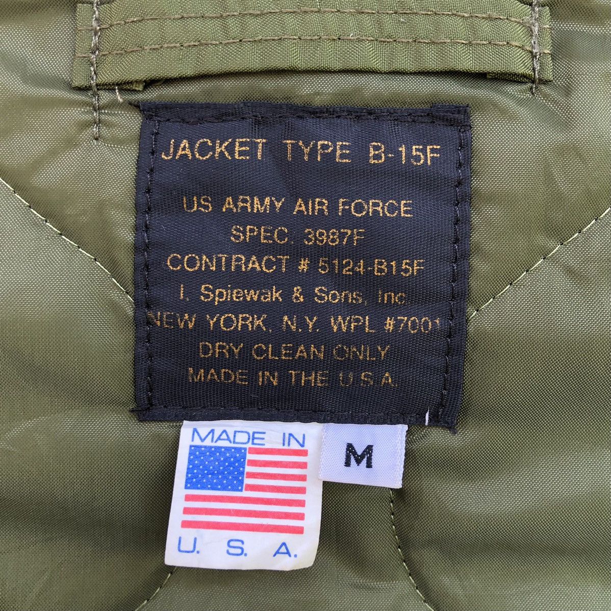 I. Spiewak And Sons VTG US ARMY AIR FORCE TYPE B-15F Spiewak&Sons Bomber Jacket Size US M / EU 48-50 / 2 - 15 Thumbnail