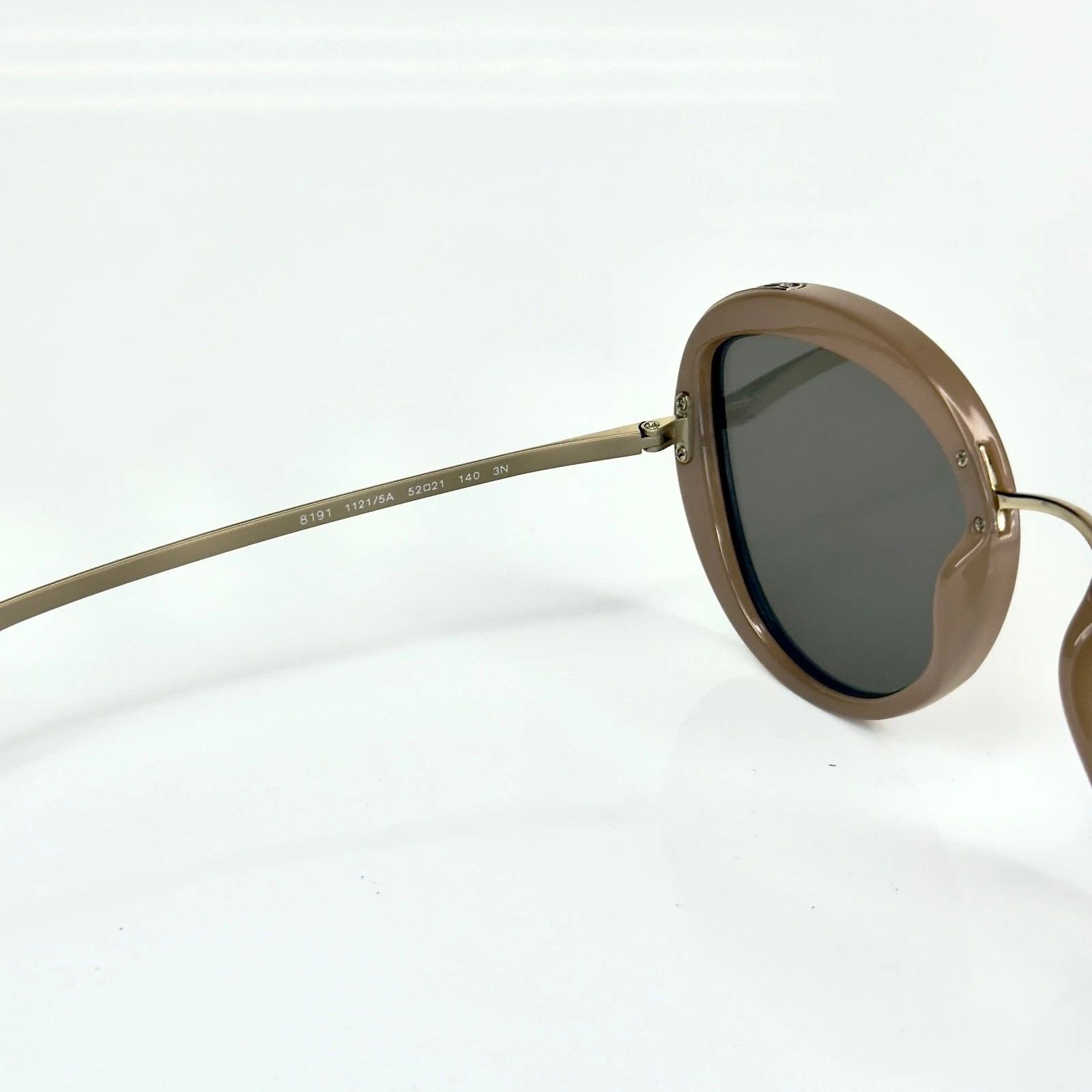 Bvlgari BULGARI SERPENTI BV8191 8191 Gold Beige Round Sunglasses Size ONE SIZE - 6 Thumbnail