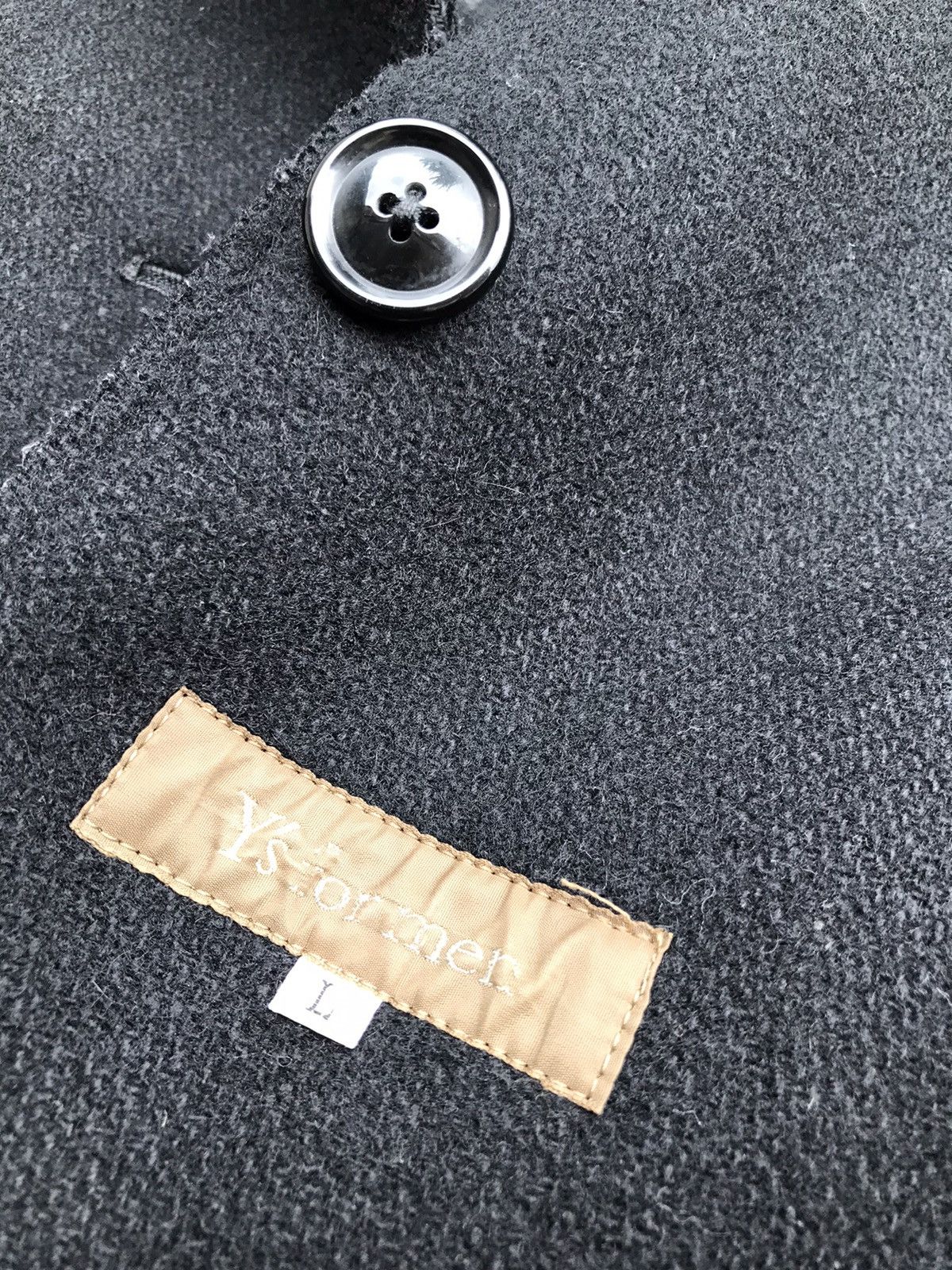 Yohji Yamamoto Yohji Yamamoto Black Wool Double Breasted Long Coat Size US L / EU 52-54 / 3 - 13 Thumbnail