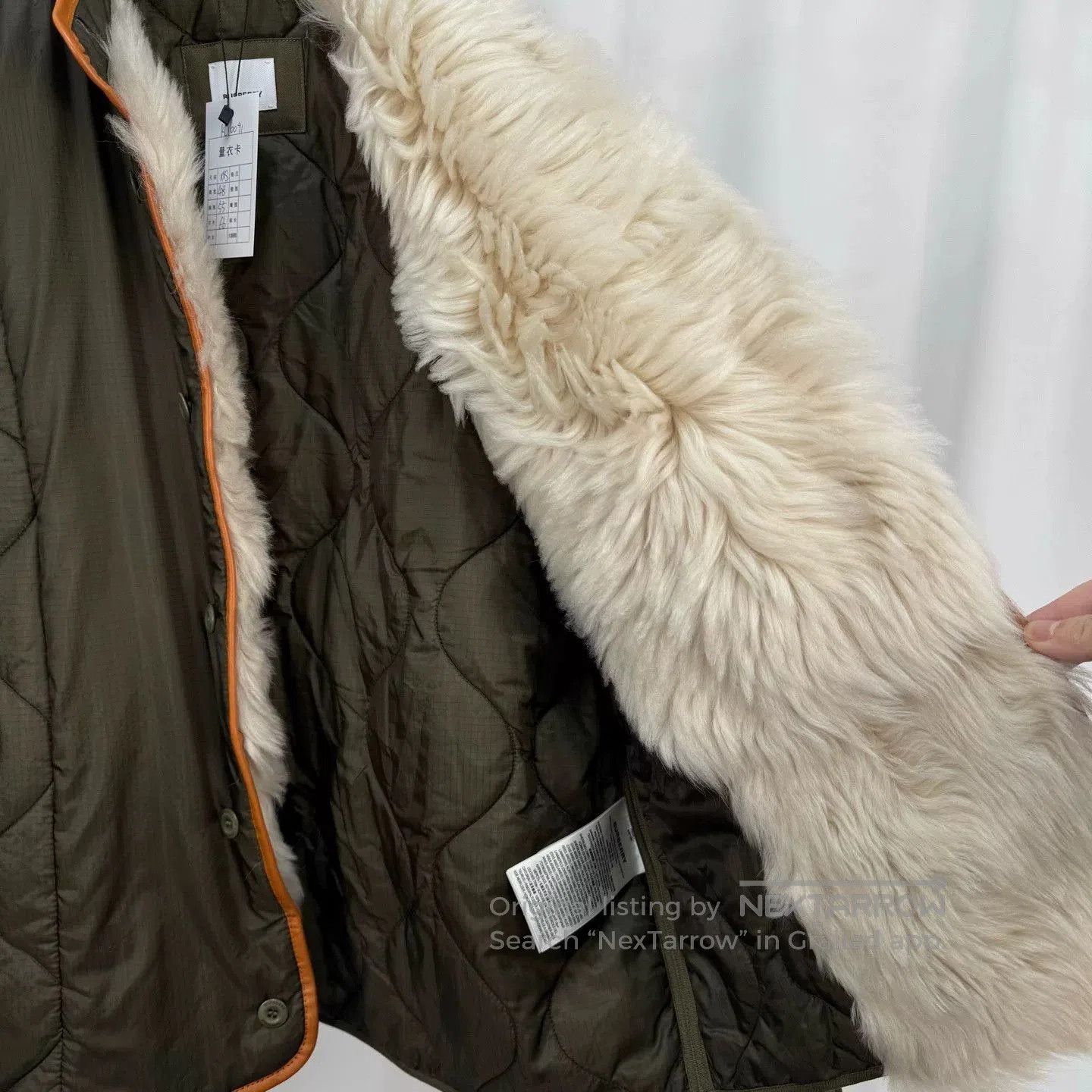 Burberry burberry military green padded cotton coat. Size US XXS / EU 40 - 5 Thumbnail