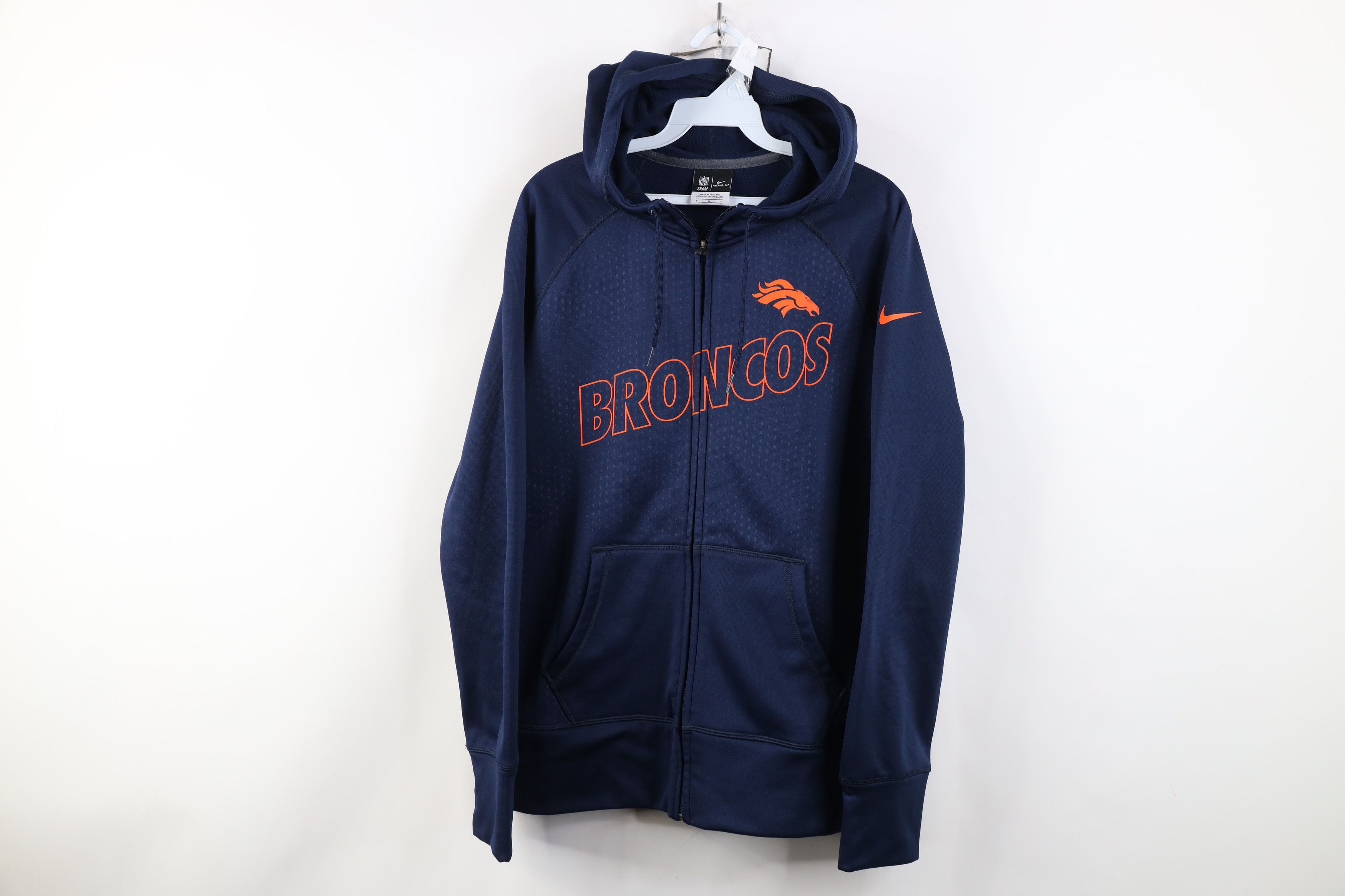 Nike Nike NFL Denver Broncos Football Full Zip Hoodie Sweatshirt Size US L / EU 52-54 / 3 - 1 Thumbnail