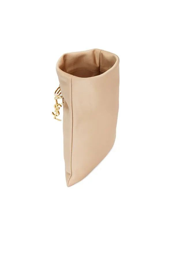 Saint Laurent Paris o1bcso1str1225 Size:OS/Evening Pouch in Beige Size ONE SIZE - 4 Thumbnail