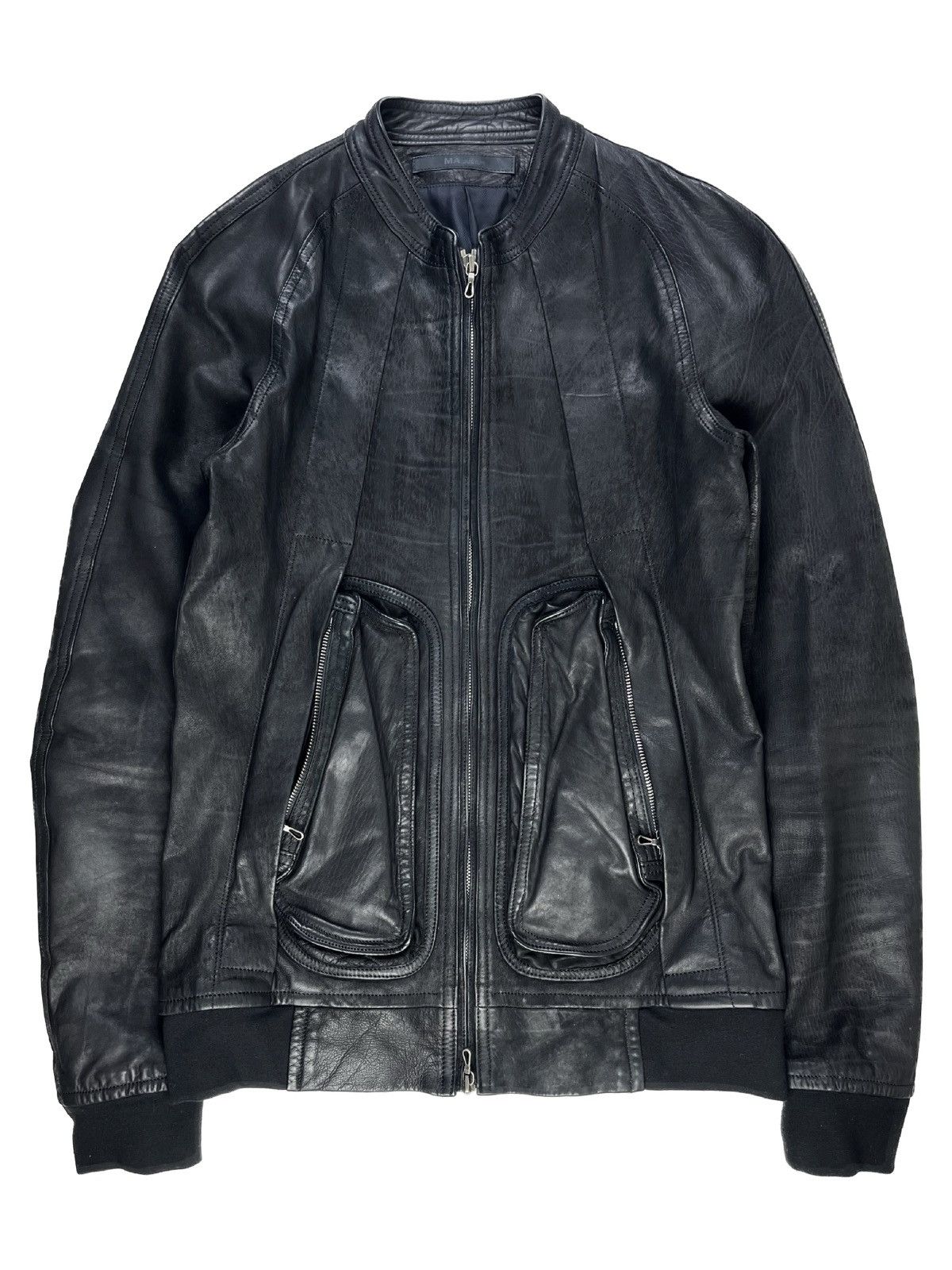 Julius FW12 Julius Zipper Pocket Calf Skin Leather Rider Jacket | Grailed