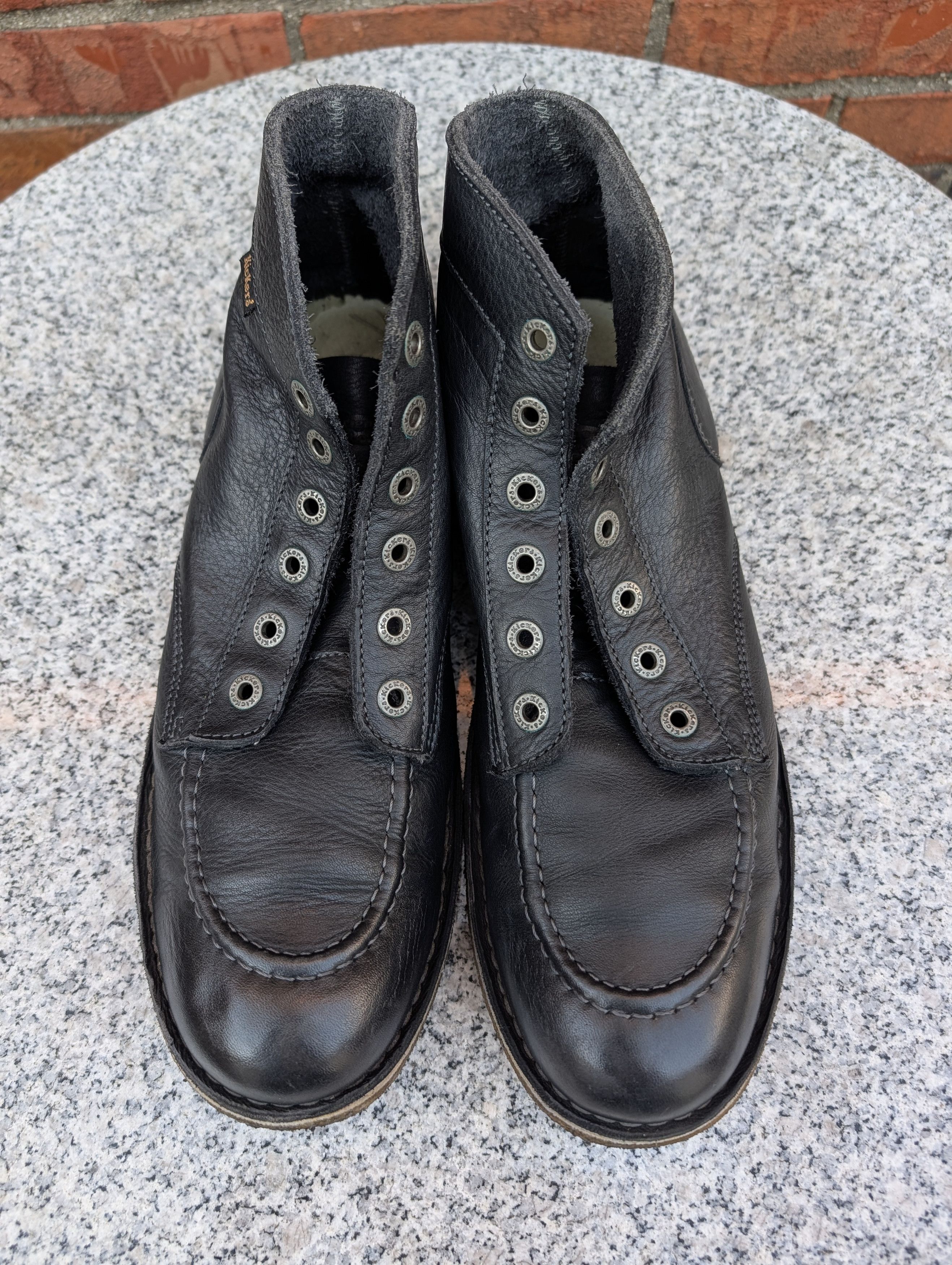 Kickers Vintage KICKERS Kick-Hi Boots France Black | EU 46 US 12 Size US 12 / EU 45 - 3 Thumbnail