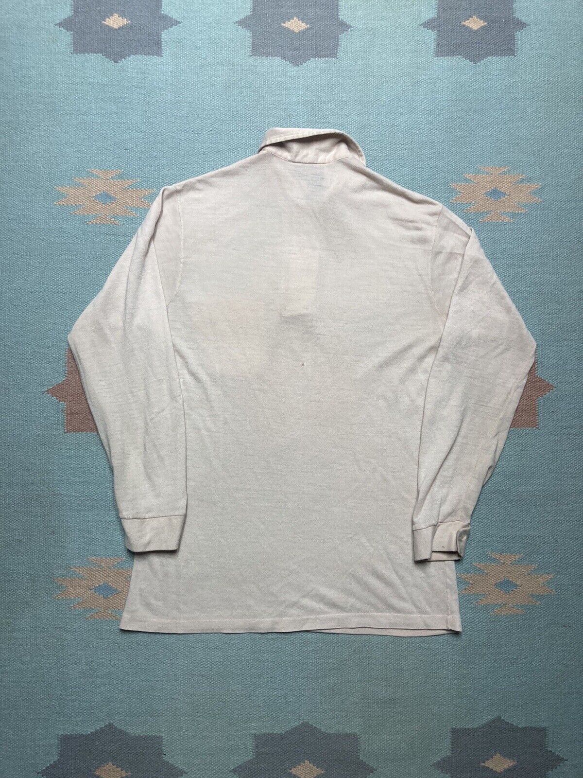 Vintage VTG 50s 60s polo shirt donegal soft worn thin adult medium Size US M / EU 48-50 / 2 - 2 Thumbnail