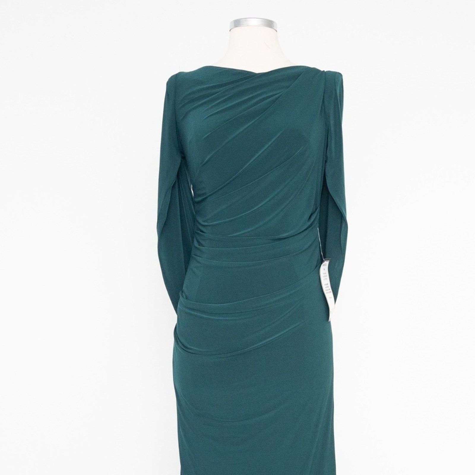 Designer Betsy & Adam. Drape-Back Gown. Size S / US 4 / IT 40 - 4 Thumbnail