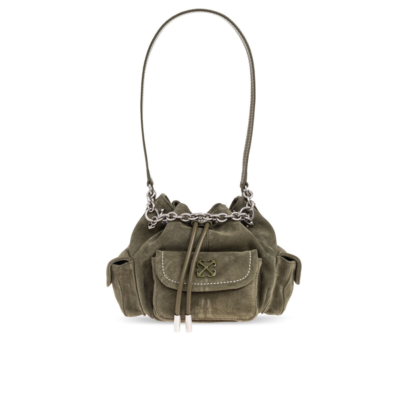 Off-White OFF WHITE DUMBO Green Suede Shoulder Bag New & Authentic Size ONE SIZE - 1 Thumbnail