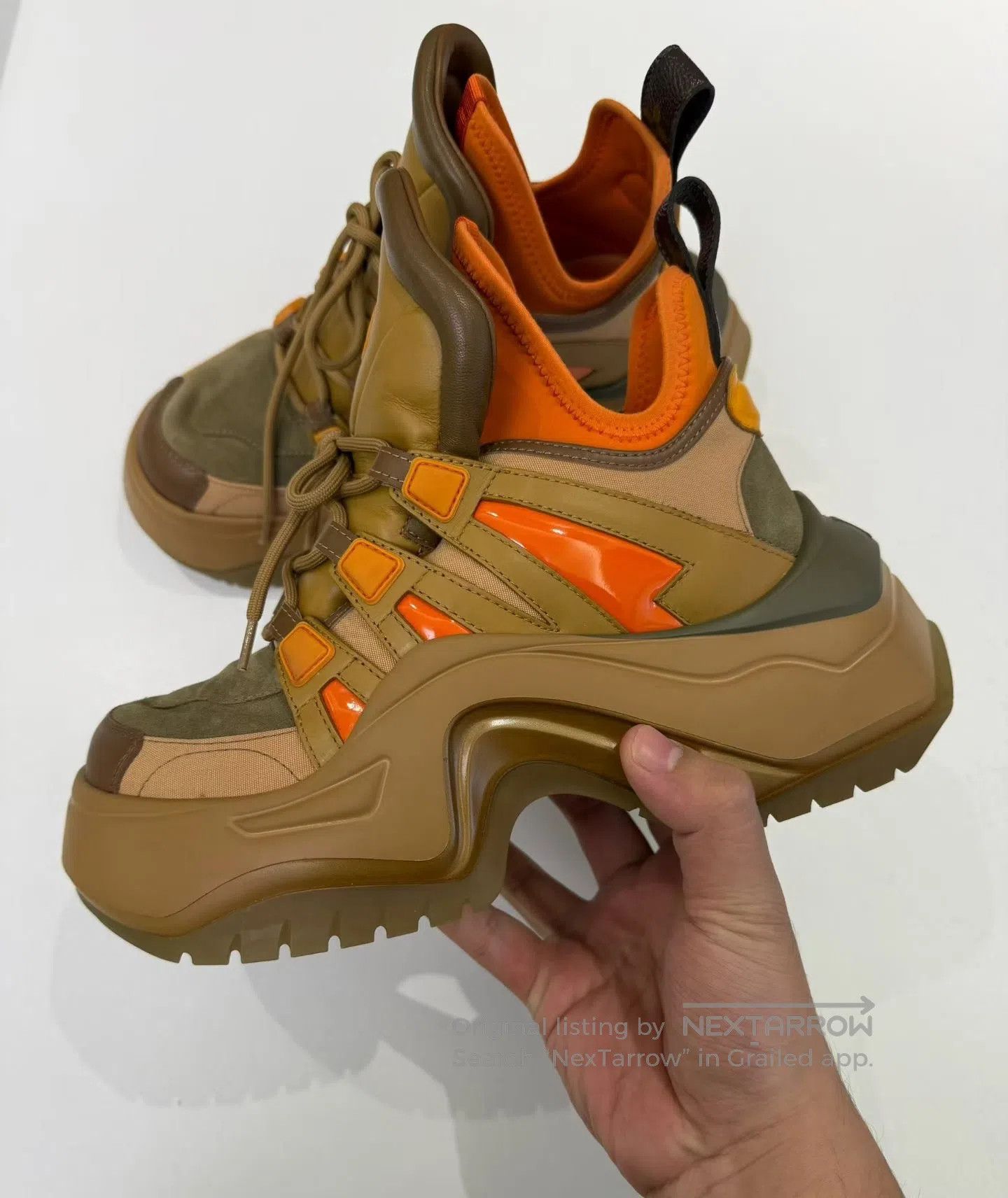 Louis Vuitton Louis Vuitton Caramel Color Thick Sole Dad Shoes| Size US 5.5 / EU 38 - 4 Thumbnail