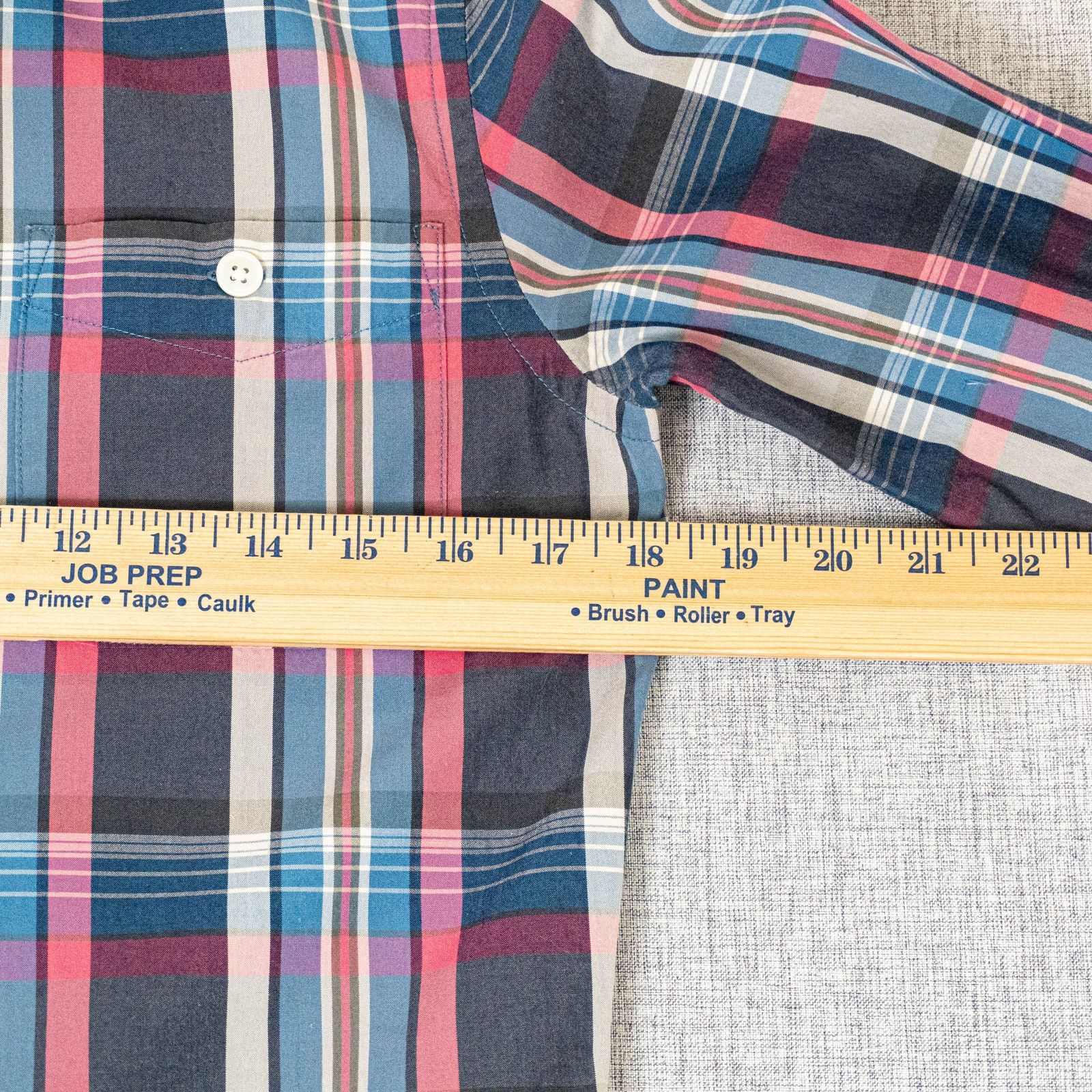 Todd Snyder Todd Snyder Men's Button Down Shirt Plaid Blue Multi XS Size US XS / EU 42 / 0 - 7 Thumbnail