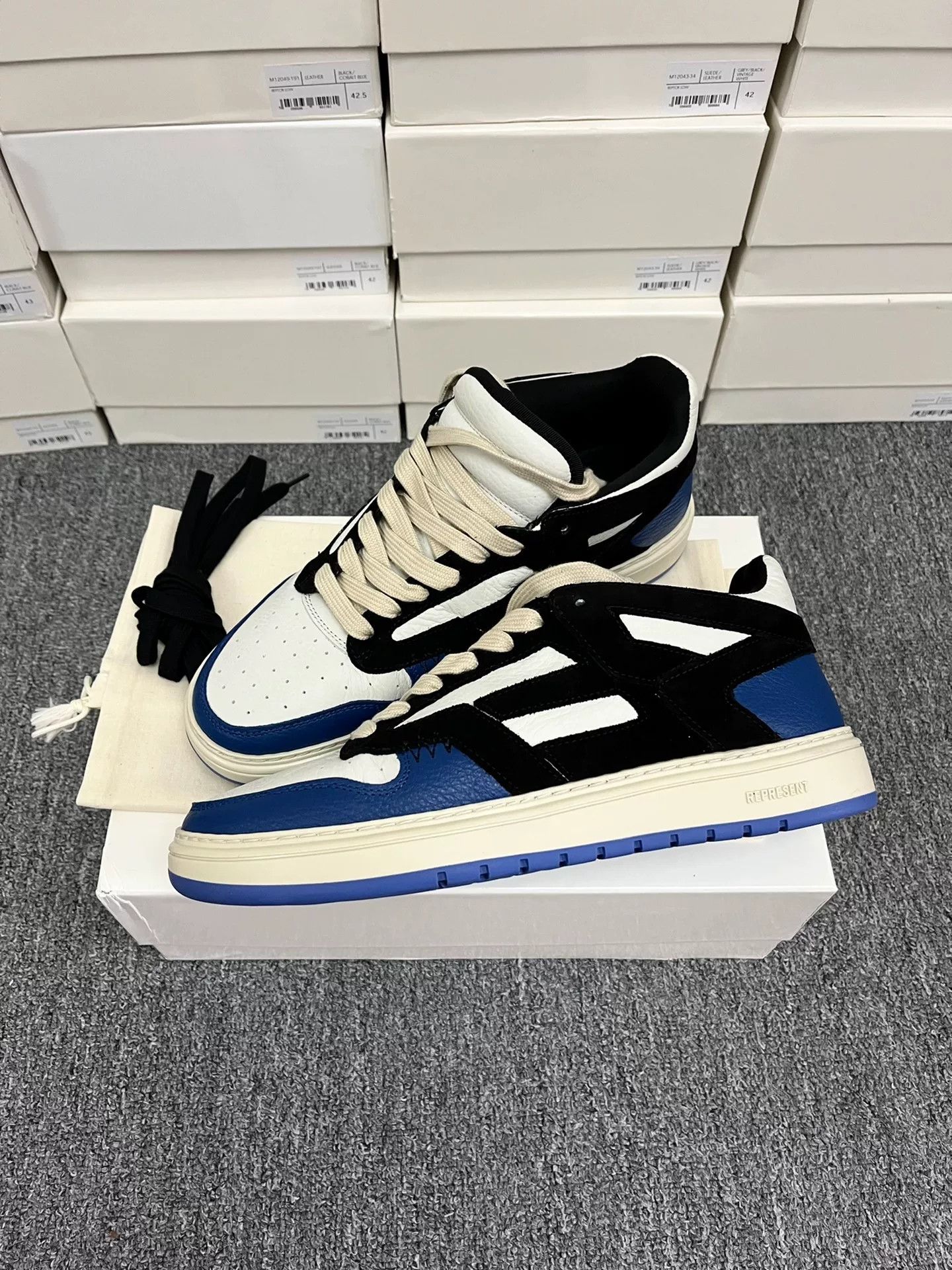 Represent Clo. Represent Reptor Low Leather Sneakers Size US 8 / EU 41 - 1 Thumbnail