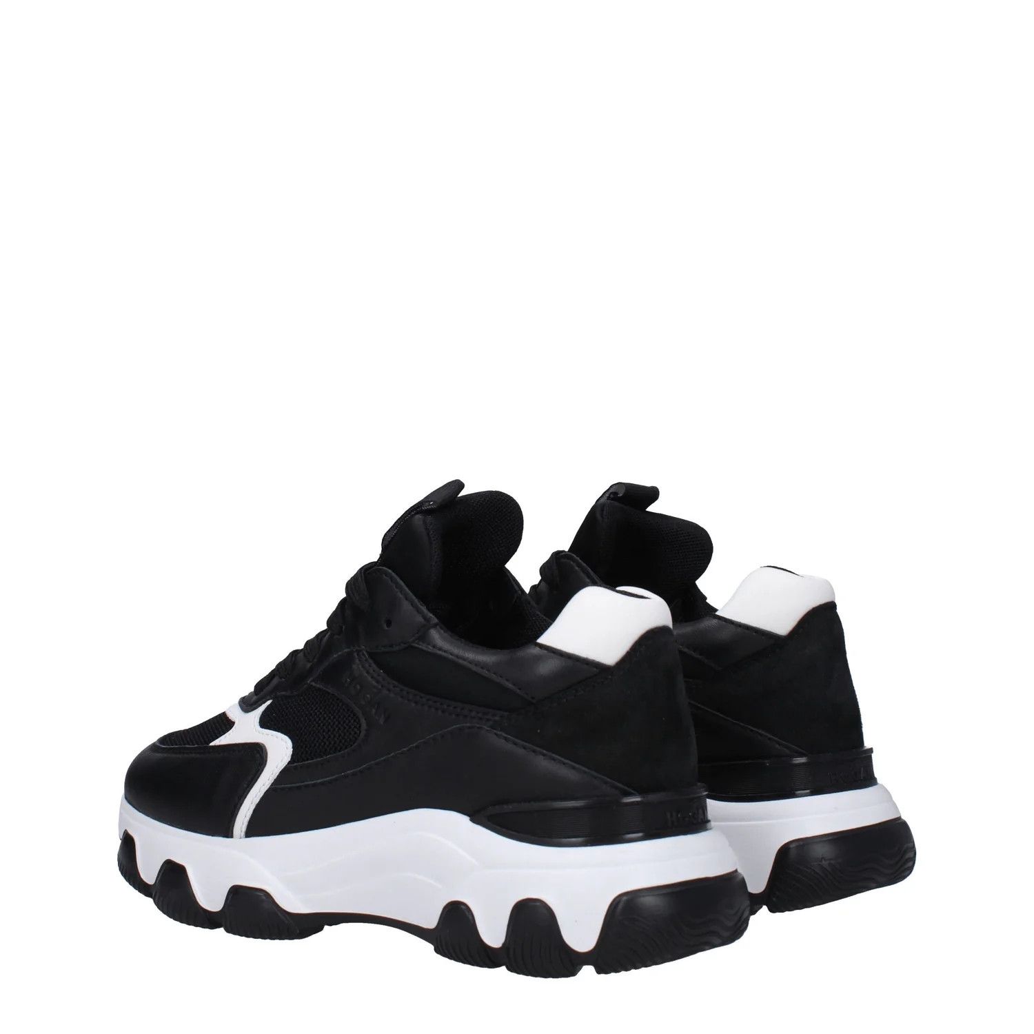Hogan ob1o1e1124 Leather Sneakers in Black Size US 5.5 / IT 35.5 - 4 Thumbnail