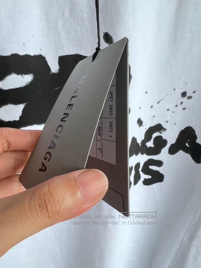 Balenciaga Balenciaga Letter Print Round Neck Short Sleeve T-Shirt Size US S / EU 44-46 / 1 - 5 Thumbnail