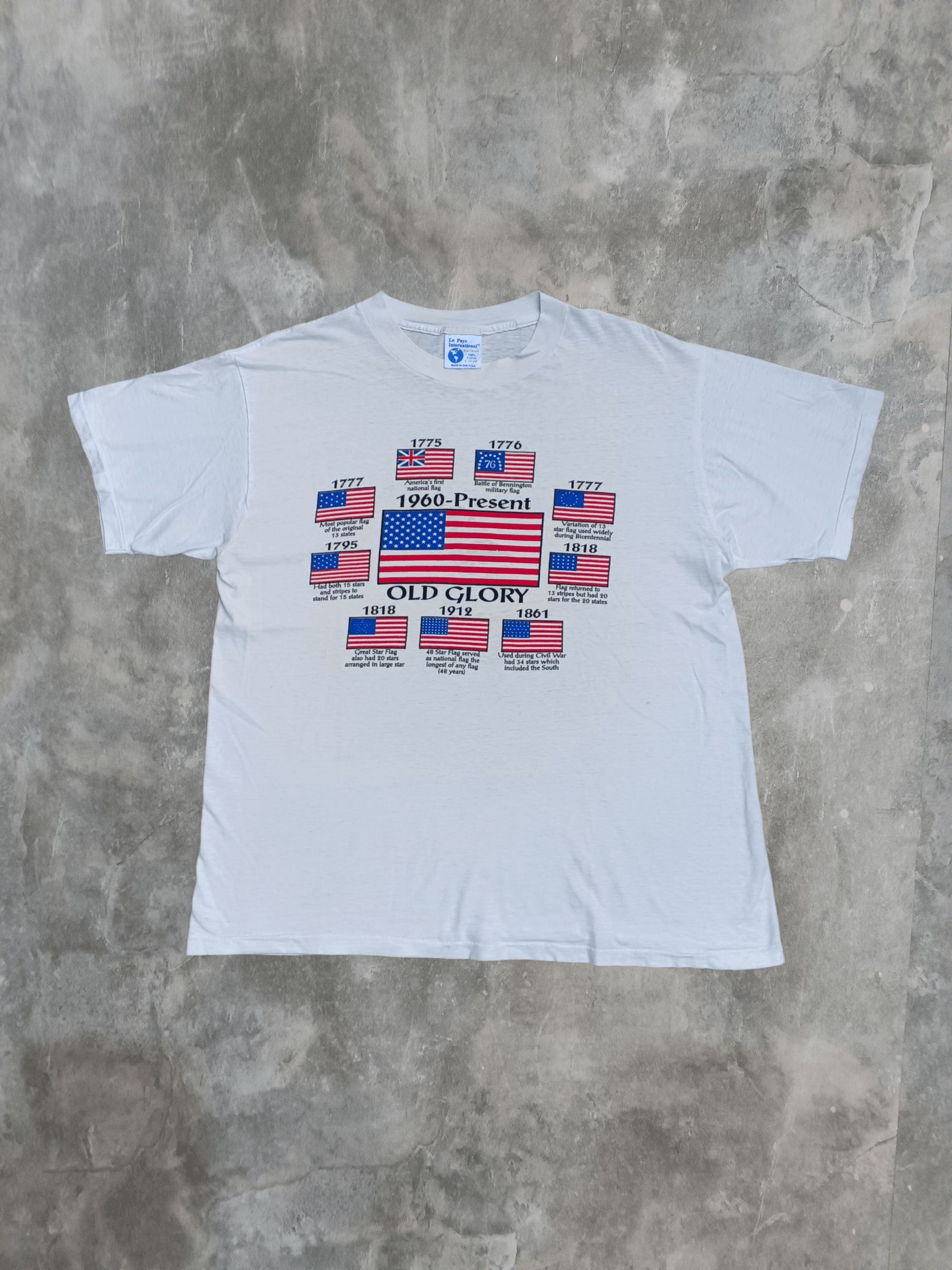 Vintage Vintage Distress 90s Old Glory America's Flag Size L Size US L / EU 52-54 / 3 - 1 Thumbnail