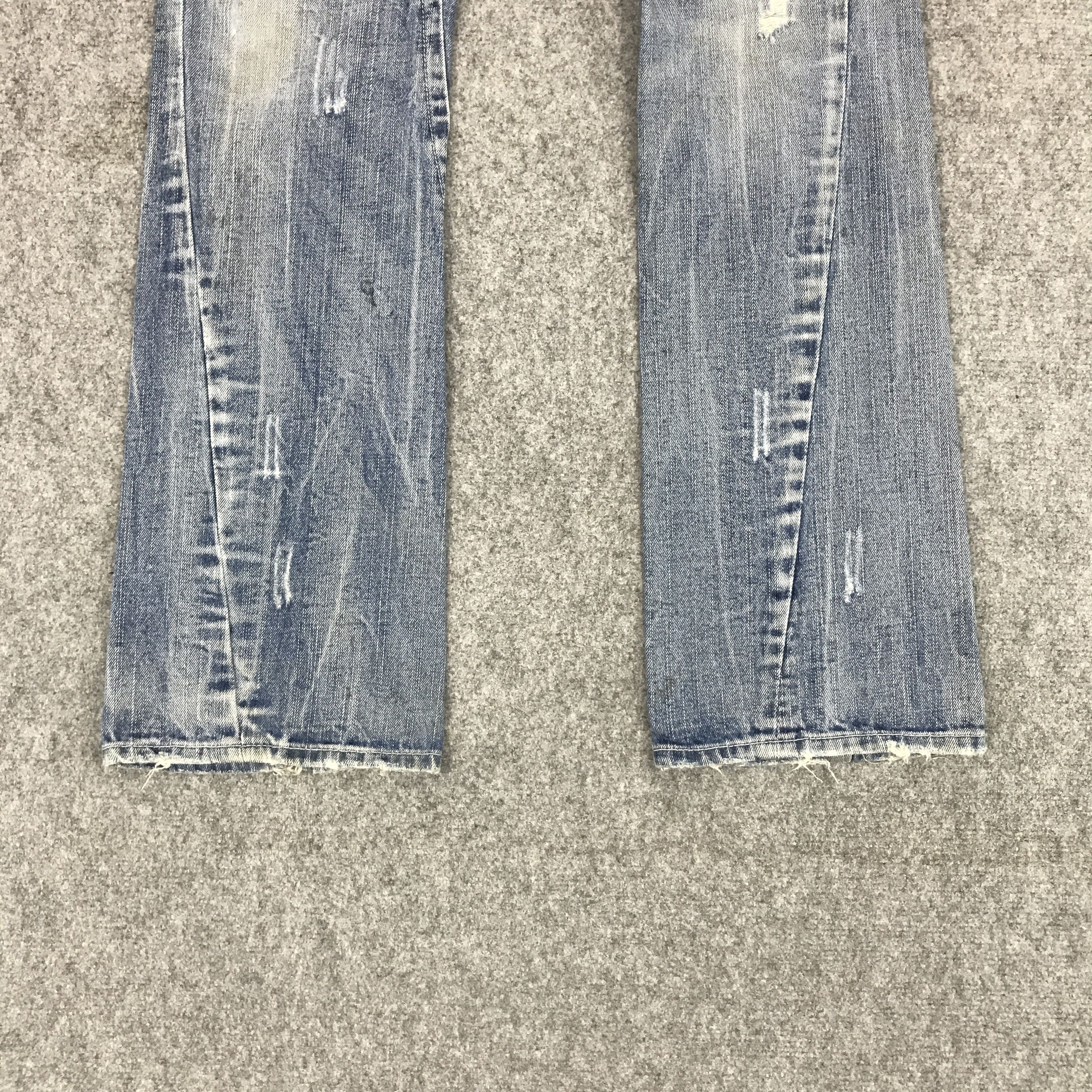 Japanese Brand JAPAN STYLE DENIM SORRIDERE DISTRESSED BOOTCUT JEANS Size US 30 / EU 46 - 4 Thumbnail