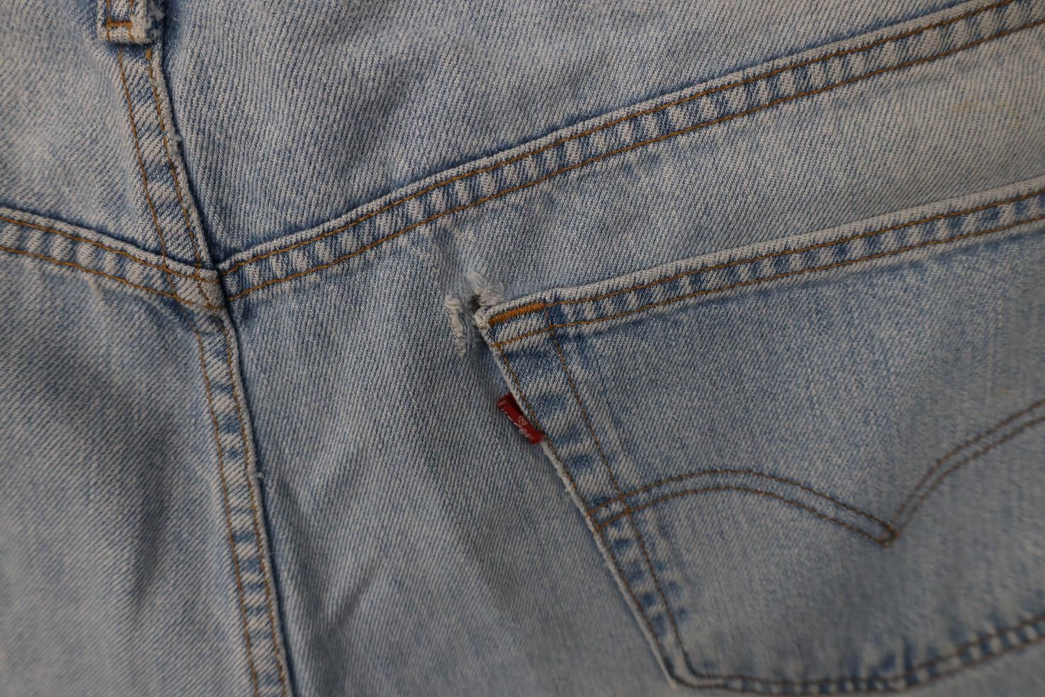 Levi's Vintage 90s Levis 550 Relaxed Fit Denim Jeans Blue Cotton Size US 42 / EU 58 - 15 Thumbnail