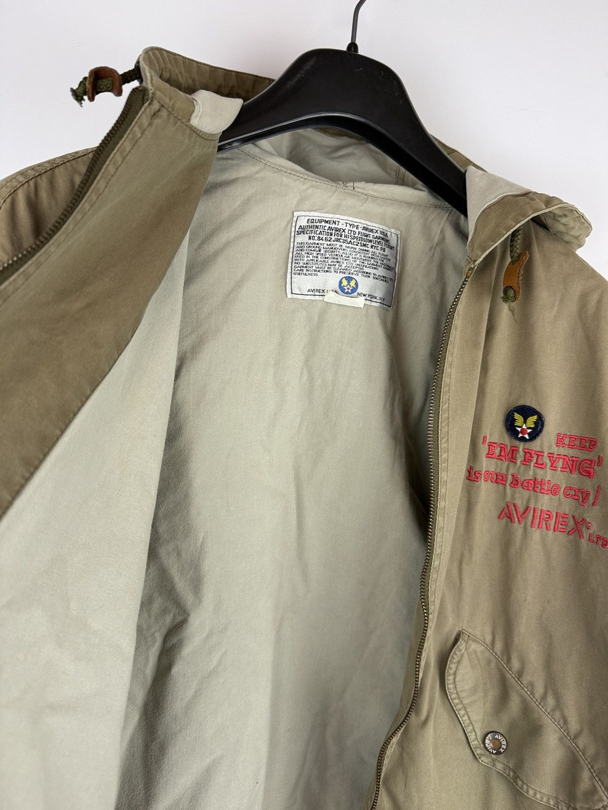 Avirex Beige Avirex vintage jacket with hood and zip closure Size US S / EU 44-46 / 1 - 7 Thumbnail
