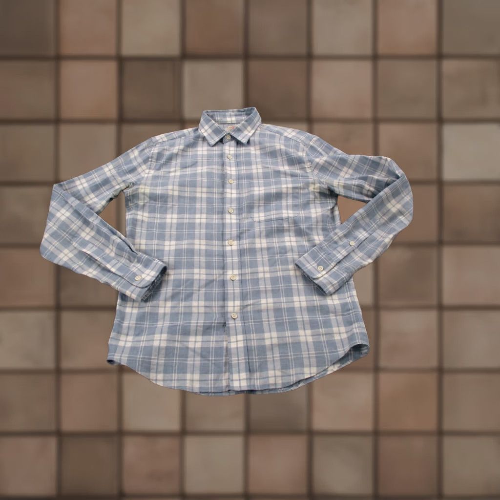 Faherty Faherty Shirt Mens XS Blue Plaid Lightweight Button-Up Casual Preppy Classic Outdoor Modern Fit Shirtxs? Size US XS / EU 42 / 0 - 1 Thumbnail