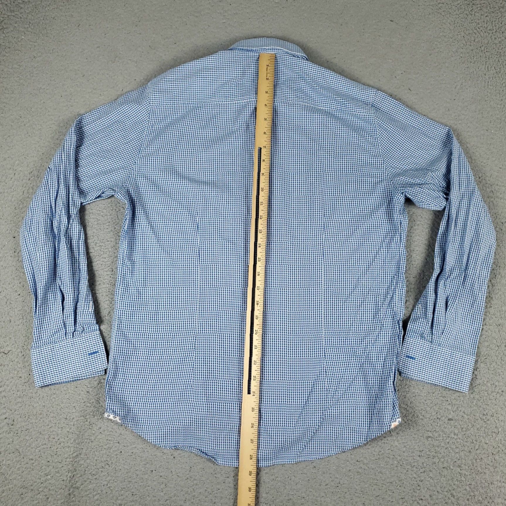 Robert Graham VINTAGE Robert Graham Shirt Mens Medium Blue Casual Long Sleeve Button Up CottonâAll Seasons Size US M / EU 48-50 / 2 - 6 Thumbnail