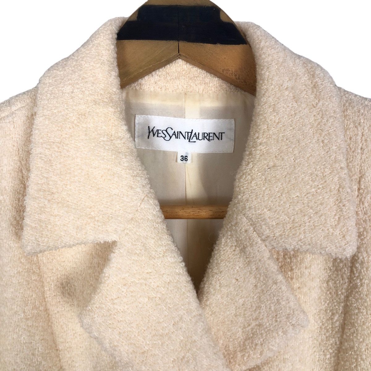 Yves Saint Laurent Yves Saint Laurent Short Coat Wool Light Jacket Luxury Size XS / US 0-2 / IT 36-38 - 6 Thumbnail