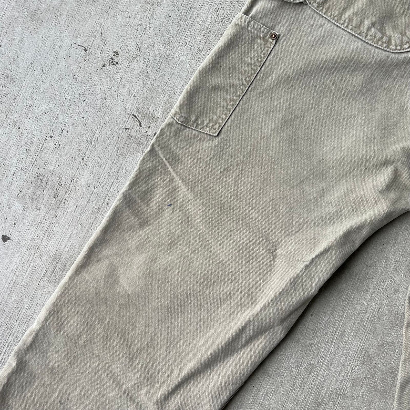 Carhartt × Vintage Carhartt TAN gray double knee work wear carpenter pants Size US 32 / EU 48 - 10 Thumbnail
