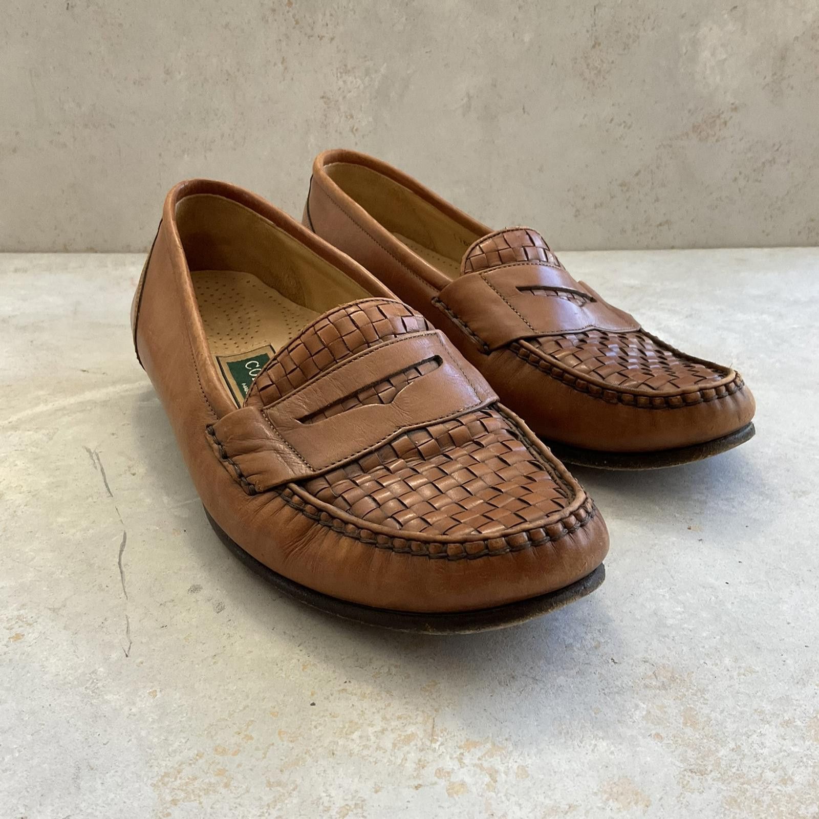 Cole Haan vintage 90s cole haan brown woven leather loafers womens 6.5 Size US 6.5 / IT 36.5 - 3 Thumbnail