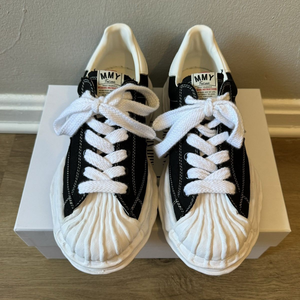 Maison MIHARA YASUHIRO MMY Blakey Low Canvas Sneakers Size US 12 / EU 45 - 4 Thumbnail
