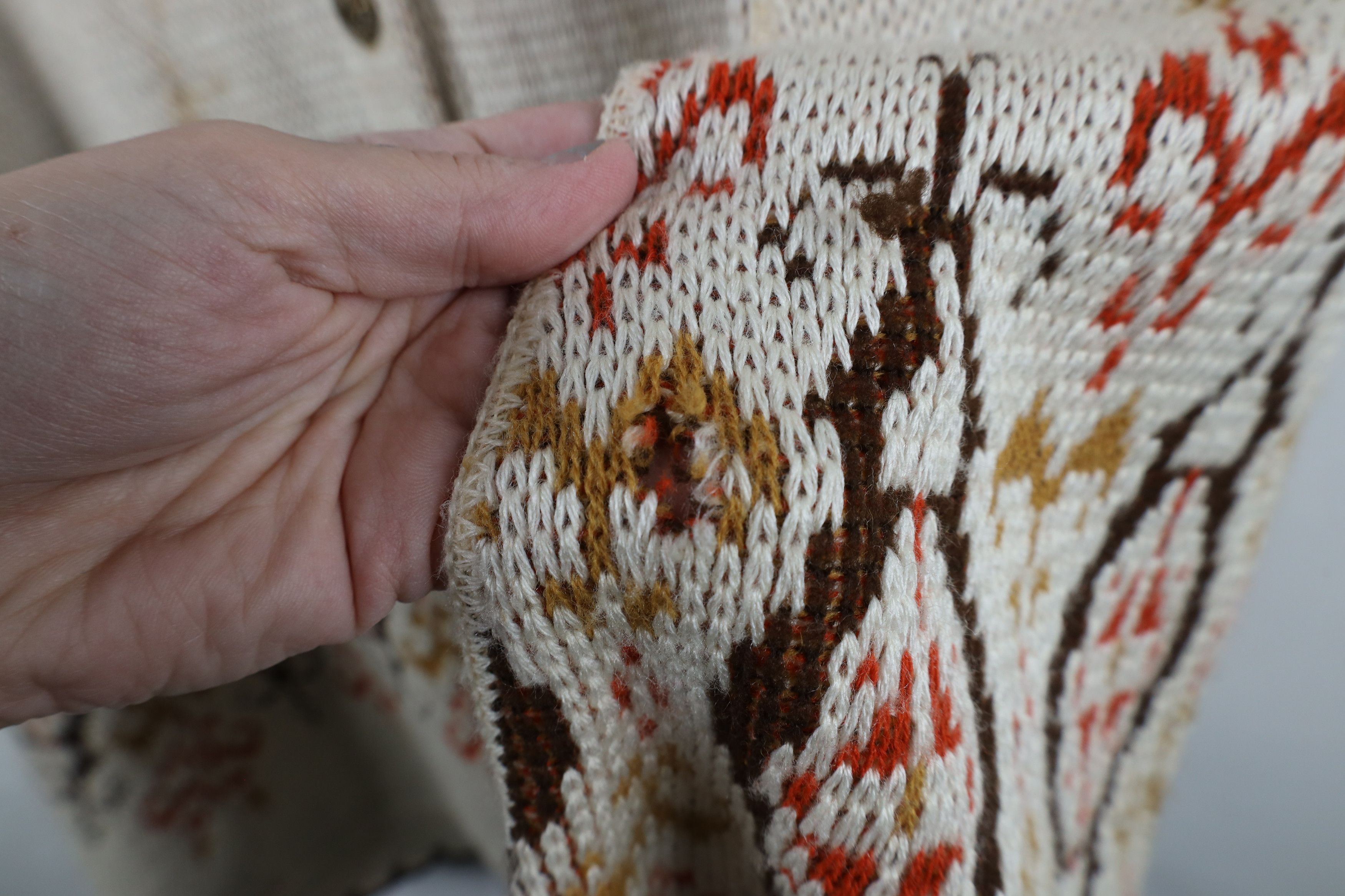 Vintage Vintage 60s 70s Mid Century Modern Sweater Cape Cardigan Size ONE SIZE - 8 Thumbnail
