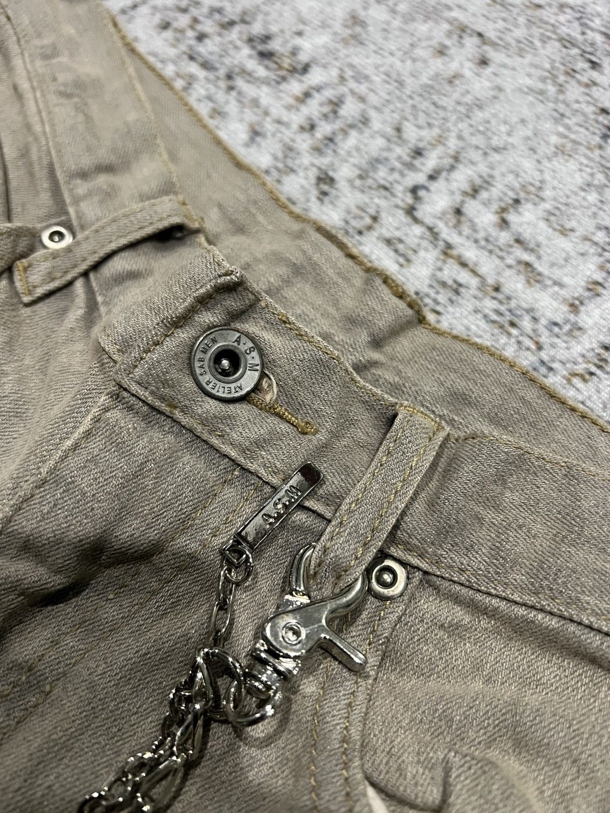 If Six Was Nine × Le Grande Bleu (L.G.B.) × Tornado Mart A.S.M Wallet Chain Flared Denim Size US 29 - 5 Thumbnail