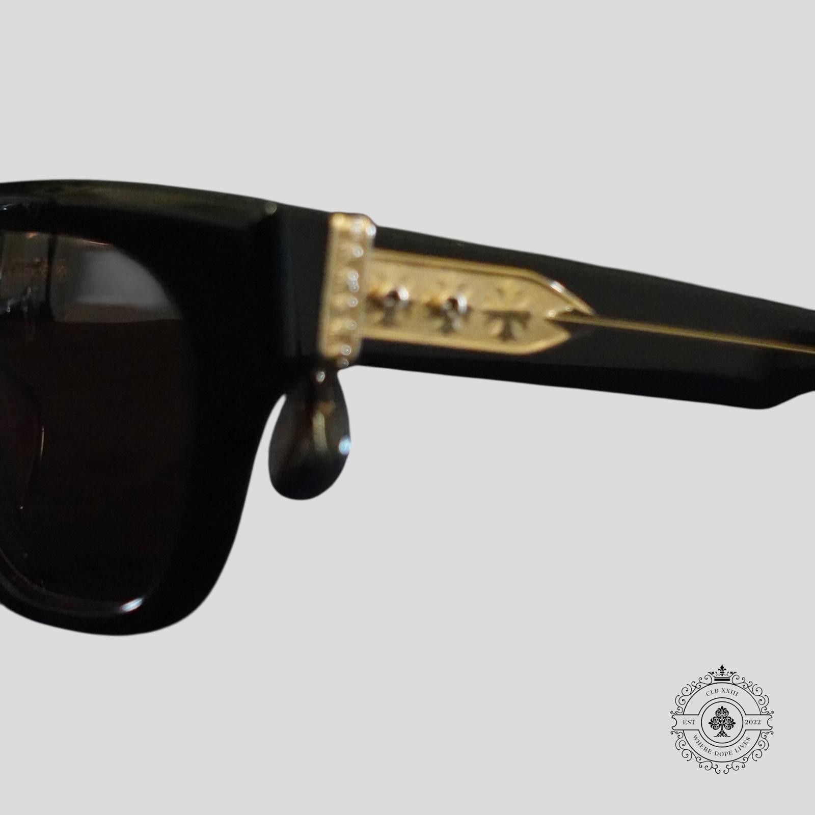 Chrome Hearts Chrome Hearts Midixathrill II Sunglasses in Black/Gold Size ONE SIZE - 4 Thumbnail