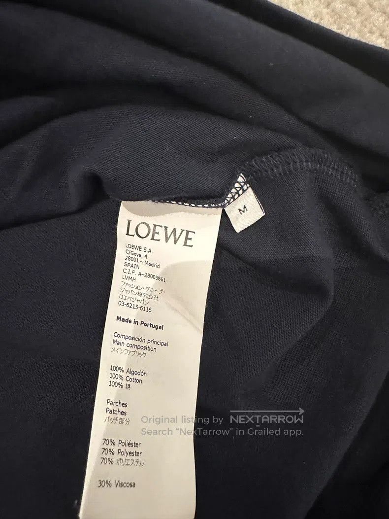 Other Loewe Navy blue drawstring short sleeve t-shirt Size M / US 6-8 / IT 42-44 - 4 Thumbnail